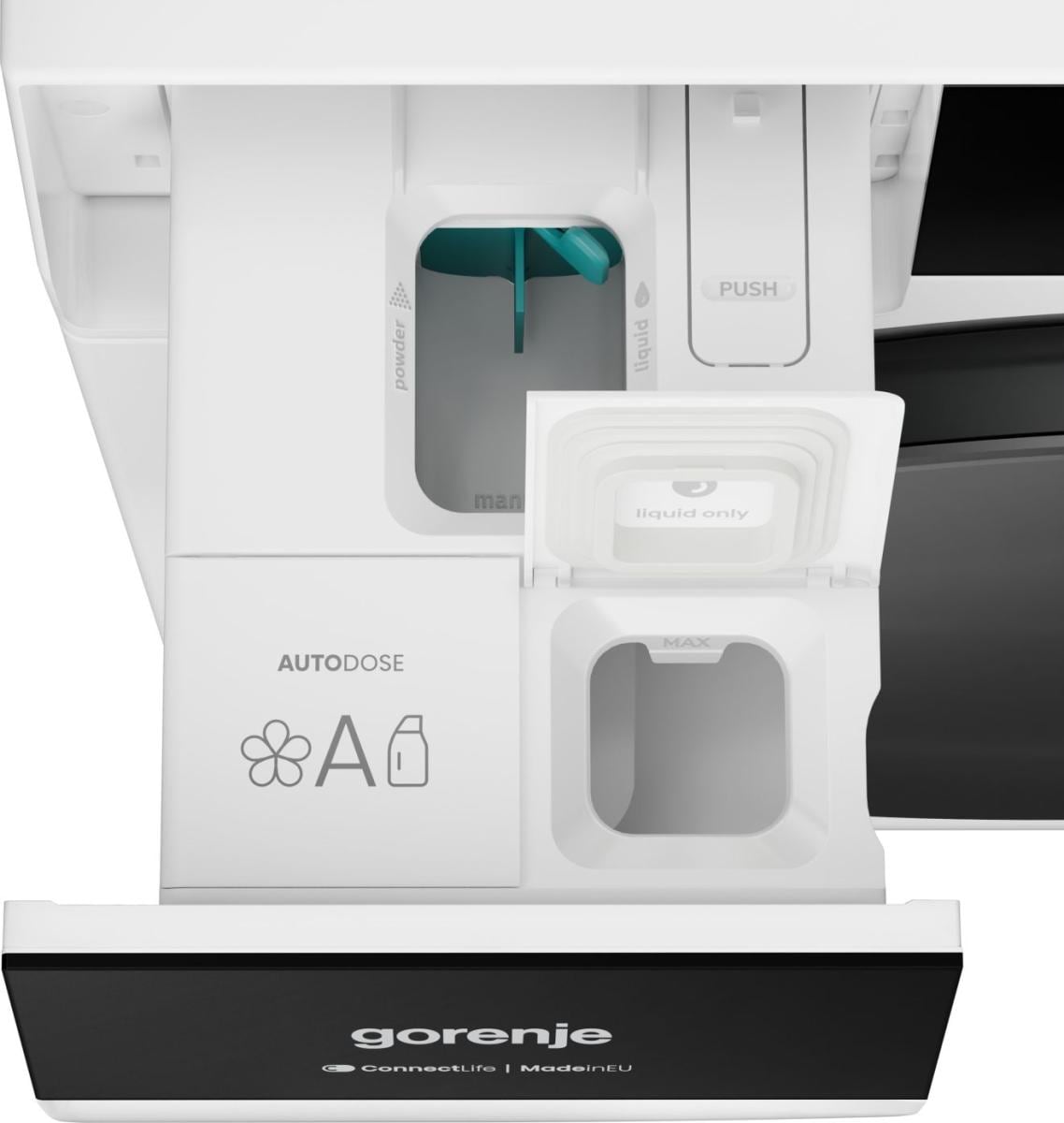 GORENJE Waschmaschine G800 »WG814A5T4« 10 kg 1400 U/min 50% besser als Energieklasse A, farbiges TFT-Display, Auto-Dosierung