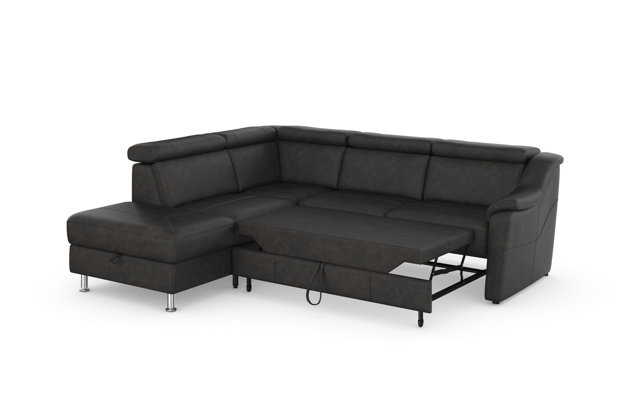 sit&more Ecksofa »Freetown L-Form«, inklusive Kopfteilverstellung und komfortablem Federkern