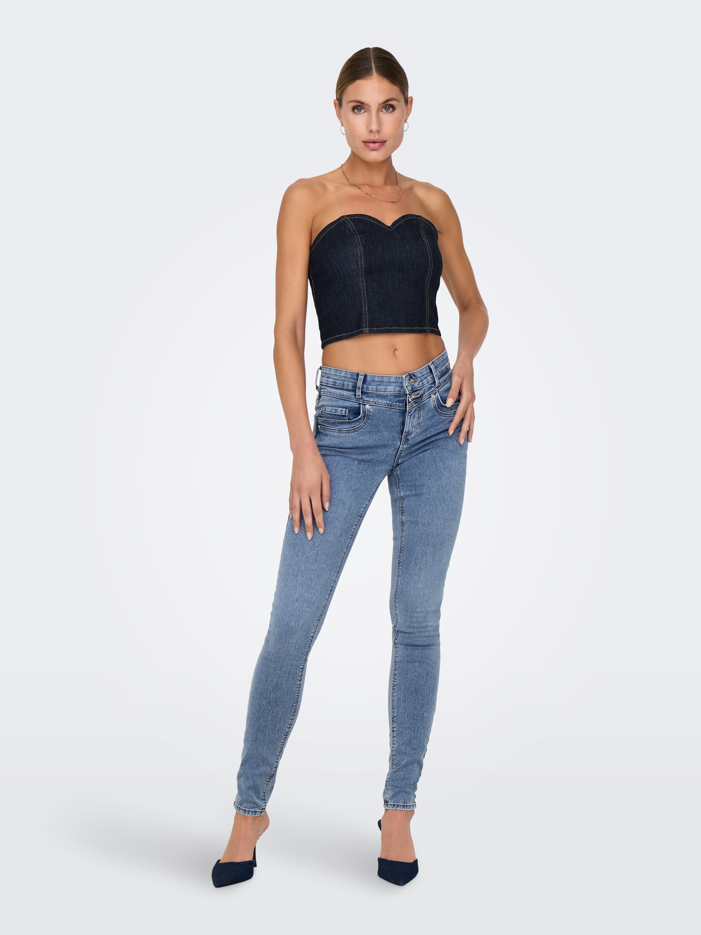 ONLY Skinny-fit-Jeans »ONLROYAL REG DB FYOKE SK DNM PIM«