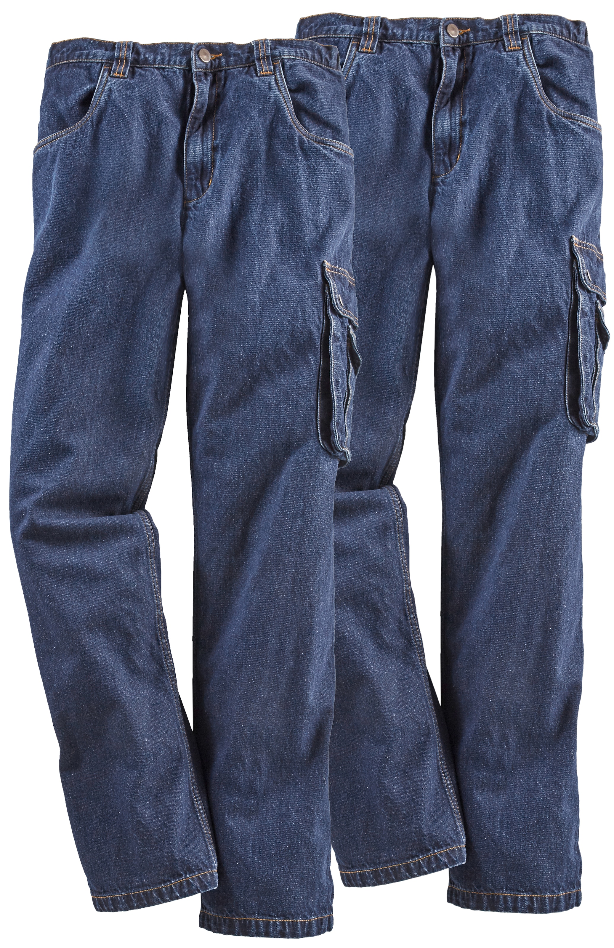 Northern 2er-Pack, tlg., Worker«, praktischen Taschen Baumwolle), 8 (2 »Jeans 100% ♕ dehnbarem Arbeitshose Arbeitjeans mit Country mit Bund aus bei