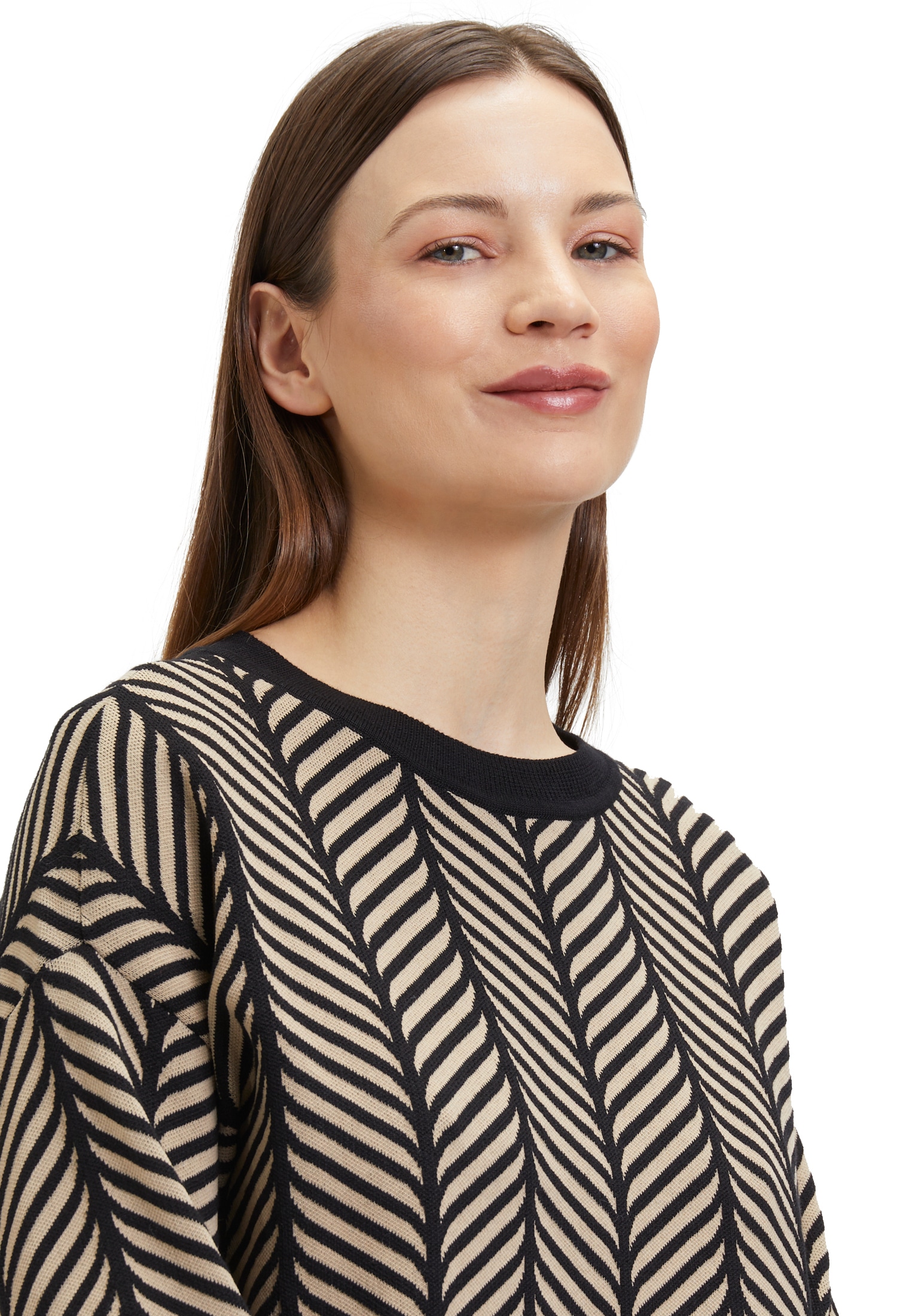 Betty&Co Strickpullover »Strickpullover mit Jacquard«