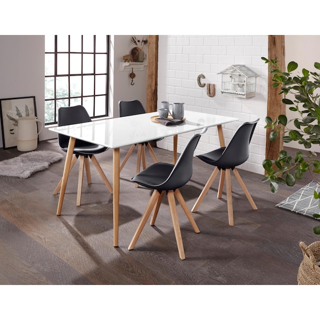 Homexperts Esszimmerstuhl »Kaja«, Set, 2 St., Kunstleder, Sitzschale mit  Sitzkissen in Kunstleder bequem bestellen