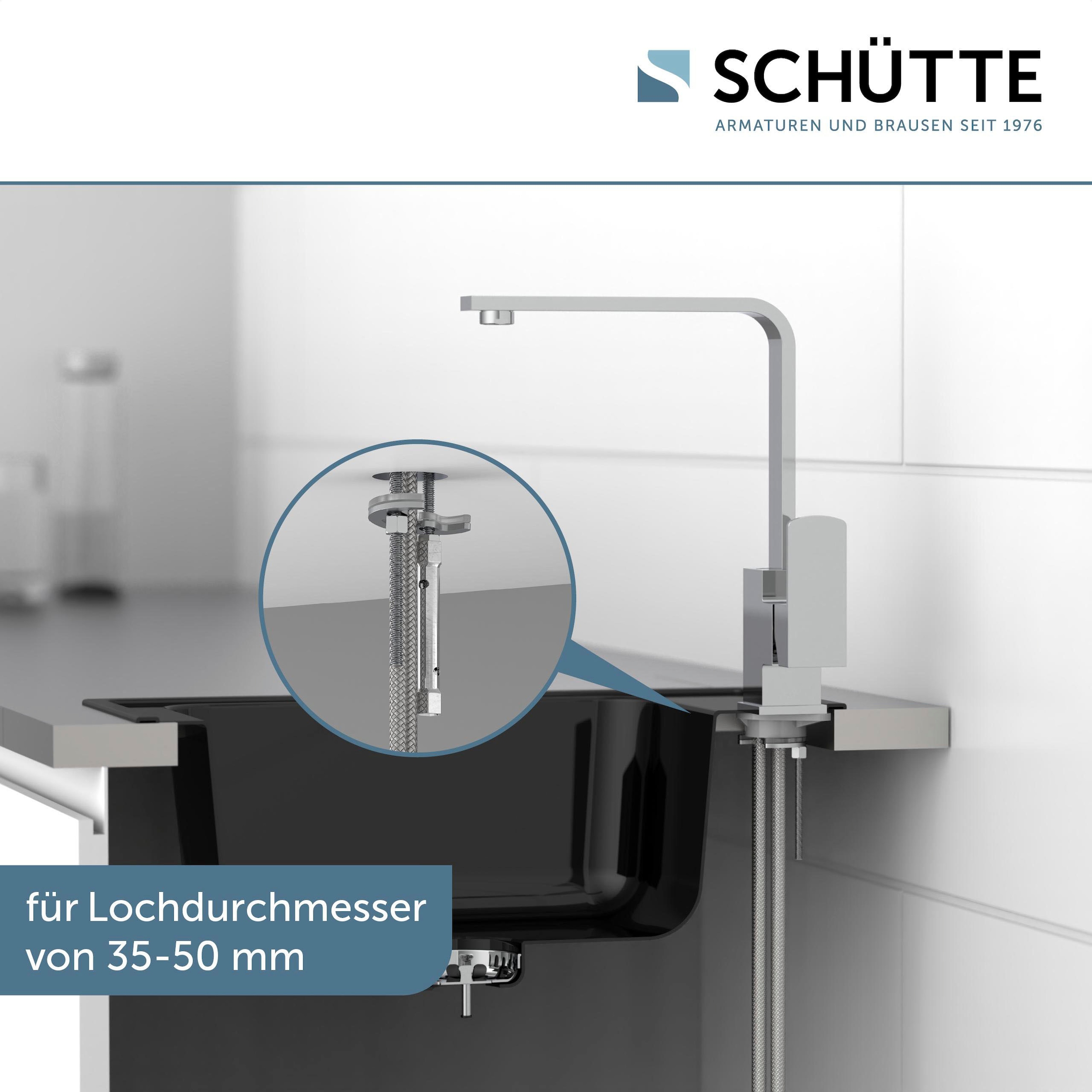 Schütte Spültischarmatur »Tianto« 360° schwenkbarer Wasserhahn, Mischbatterie, Chrom, Hochdruck