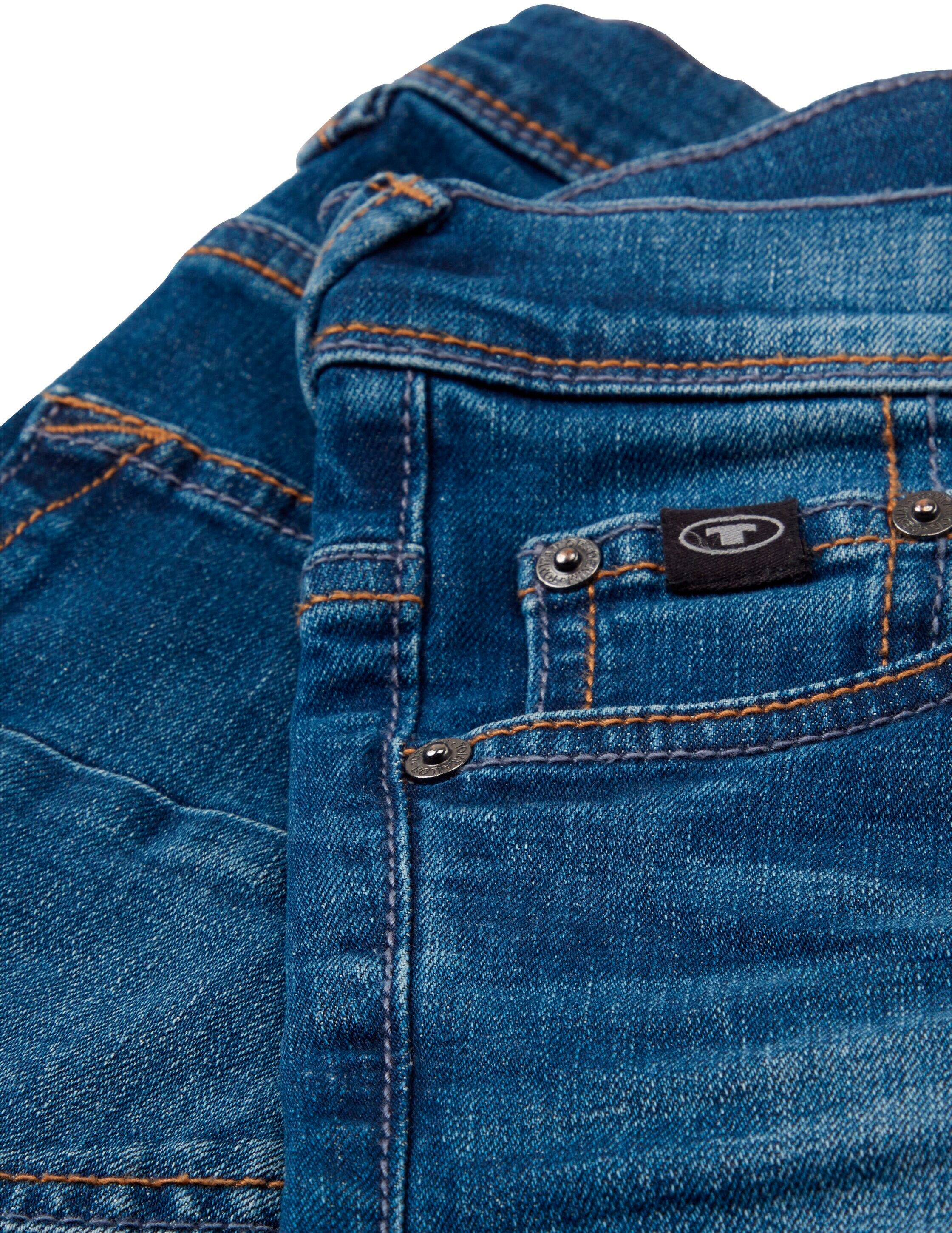 TOM TAILOR Slim-fit-Jeans, mit Knopf- und Reißverschluss