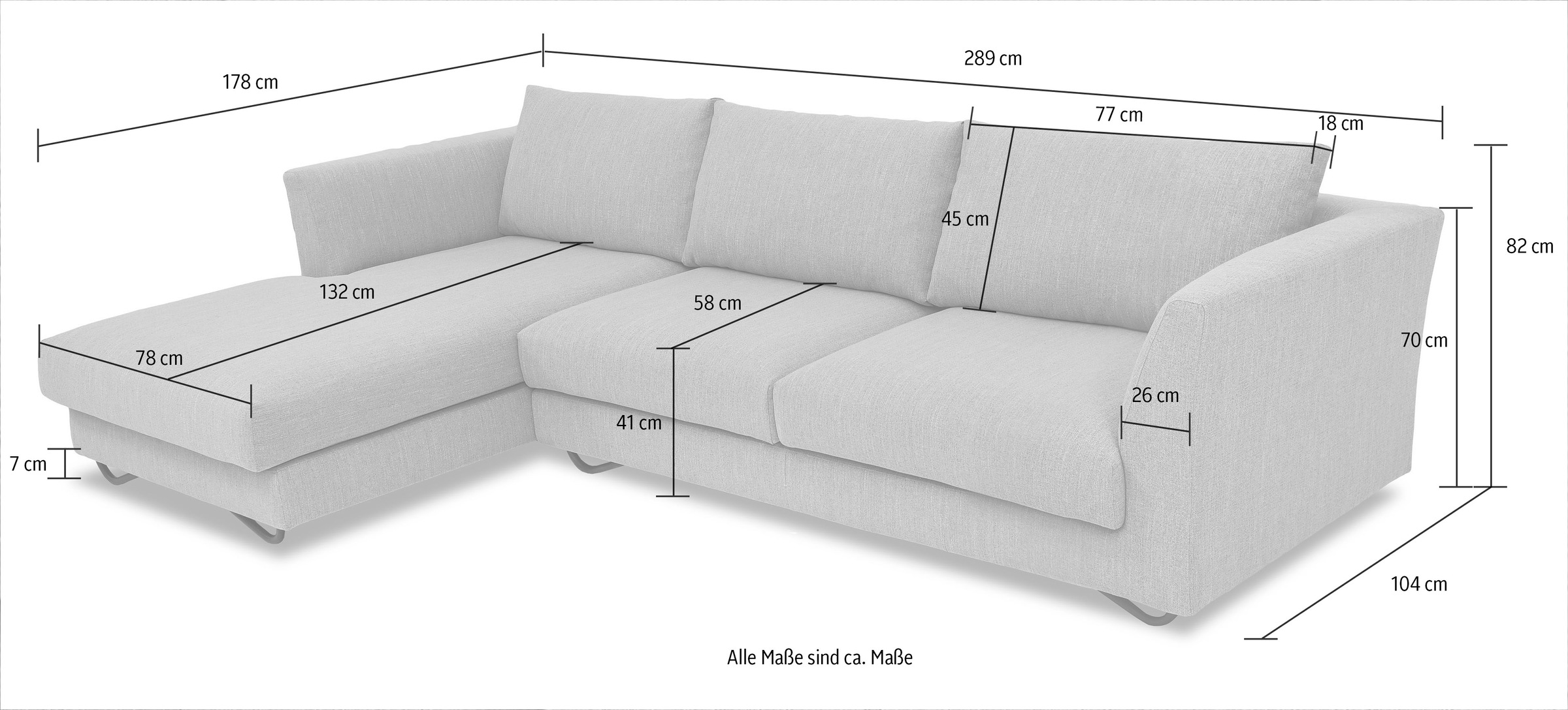 Alte Gerberei Ecksofa », L-Form«