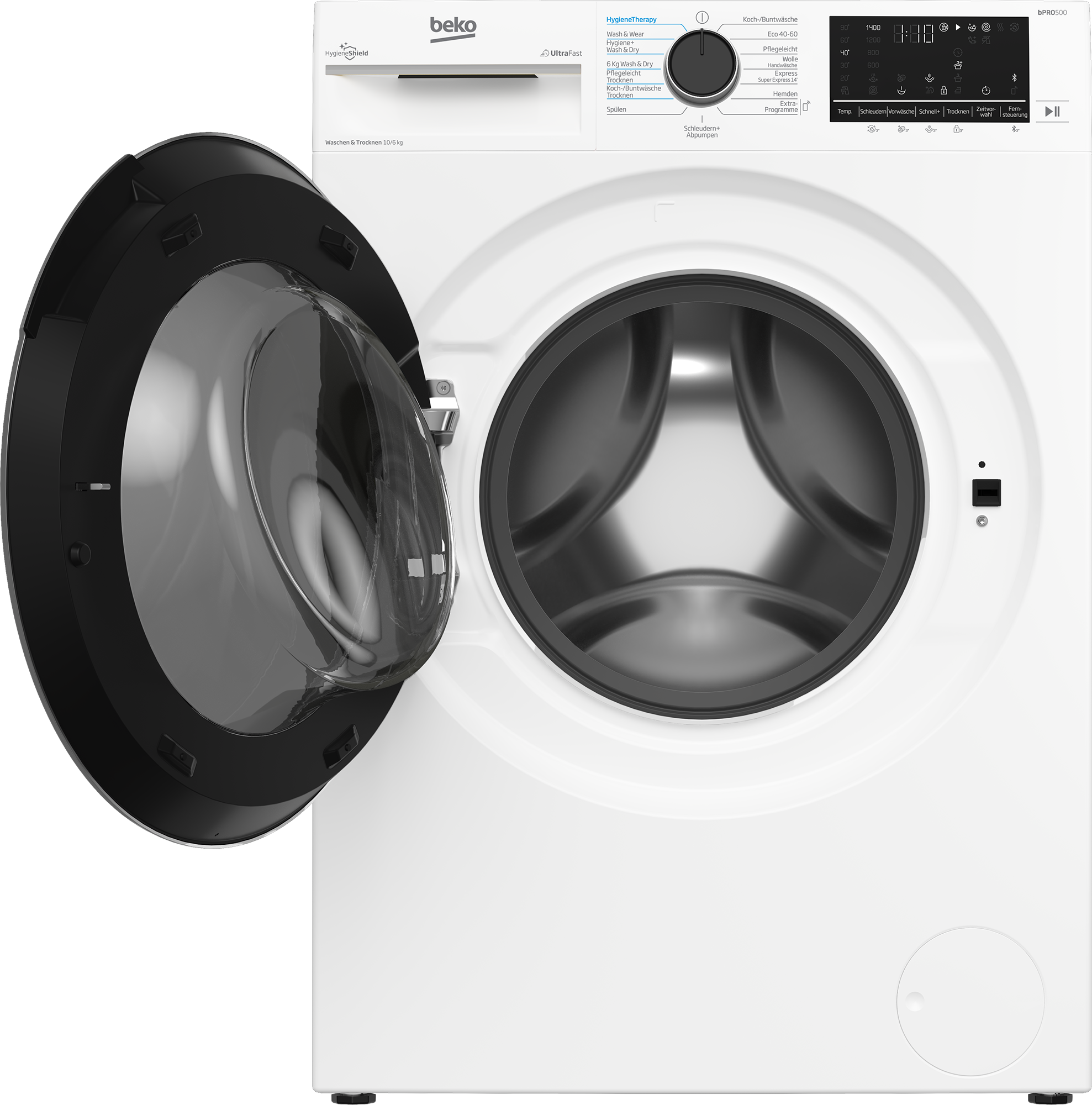 BEKO Waschtrockner »B3DFT510447W«, Vollelektronik