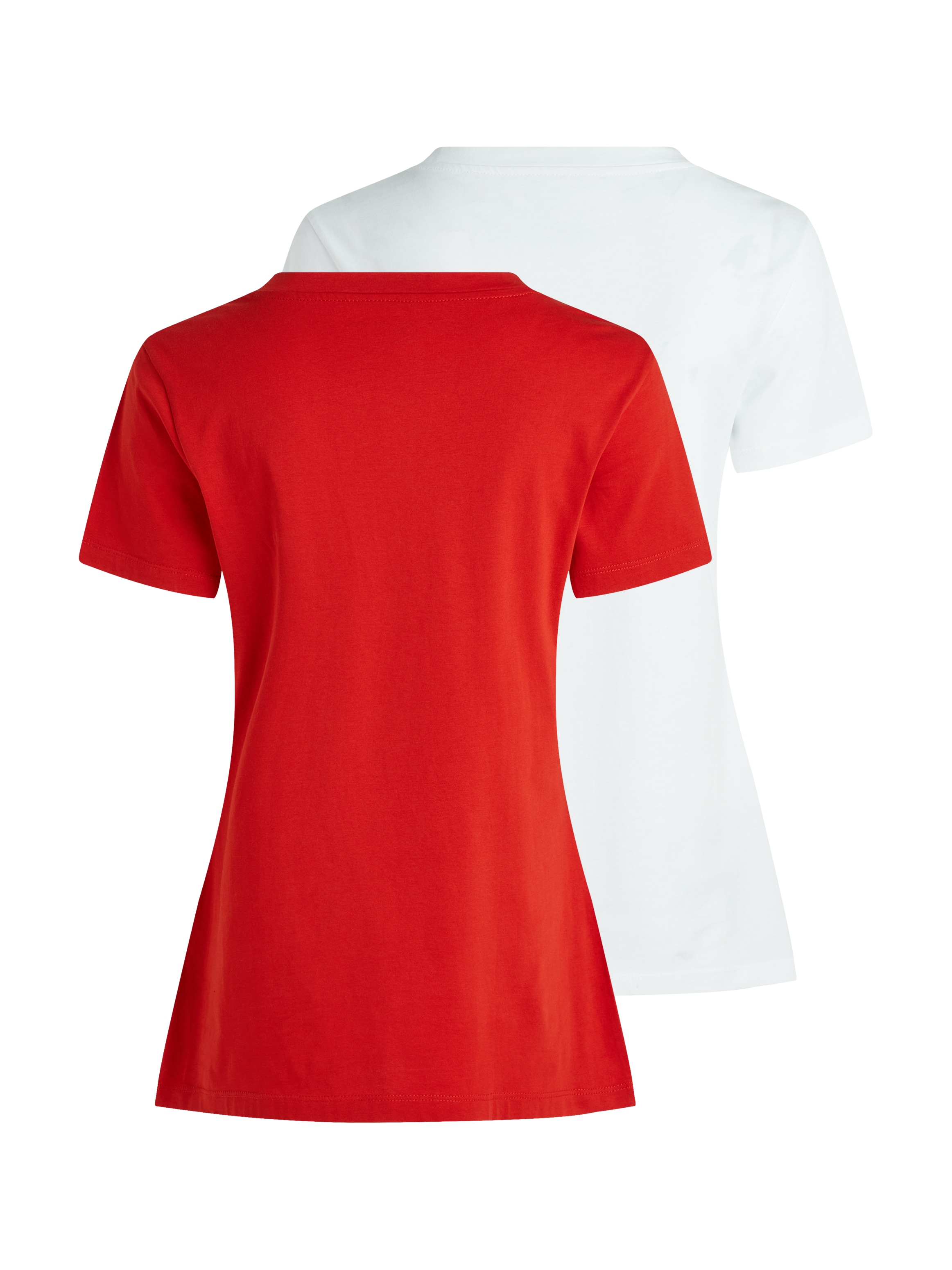 Calvin Klein Jeans Plus T-Shirt »PLUS 2-PACK MONOLOGO SLIM TEE«, (Packung, 2 tlg., 2er-Pack), in großen Größen