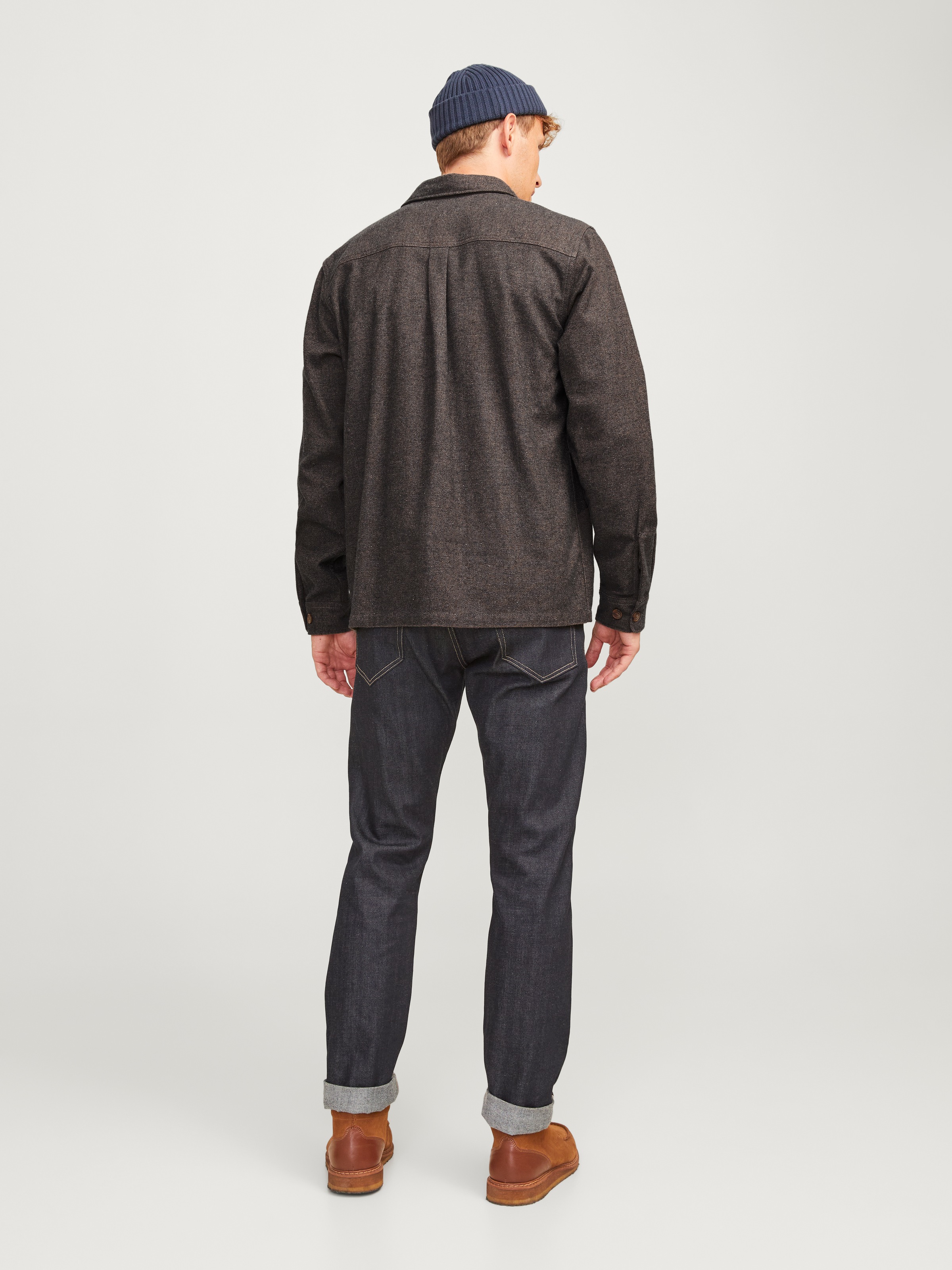 Jack & Jones Langarmhemd »JPRRAYMOND MELANGE SOLID LS OVERSHIRT SN«