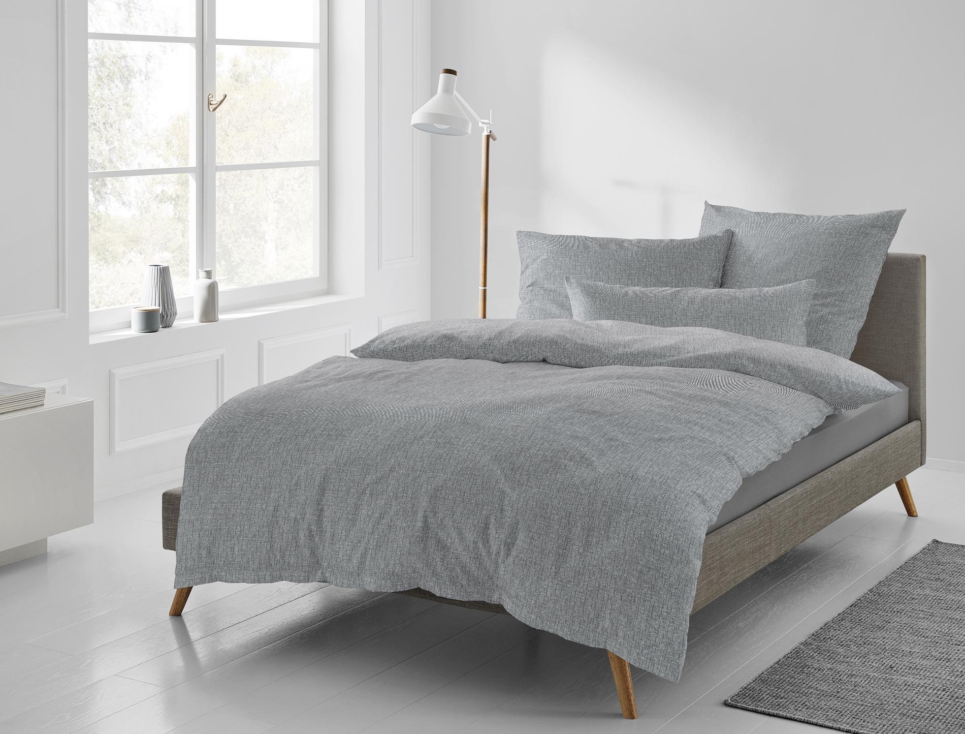 Irisette Bettwäsche »Carla in Gr. 135x200, 155x220 oder 200x200 cm«, Bettwäsche aus Baumwolle, Bettwäsche mit Reißverschluss