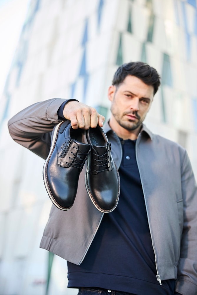 Rieker Schnürschuh  Festtagsschuh, Halbschuh, Business-Schnürer mit weicher Innensohle