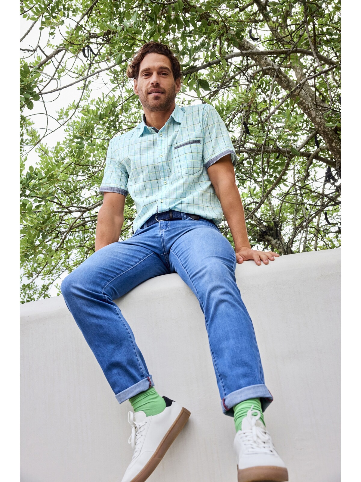 Babista Kurzarmhemd »Kurzarmhemd GIDONA« 1 Stk. mit kontrastfarbenen Akzenten