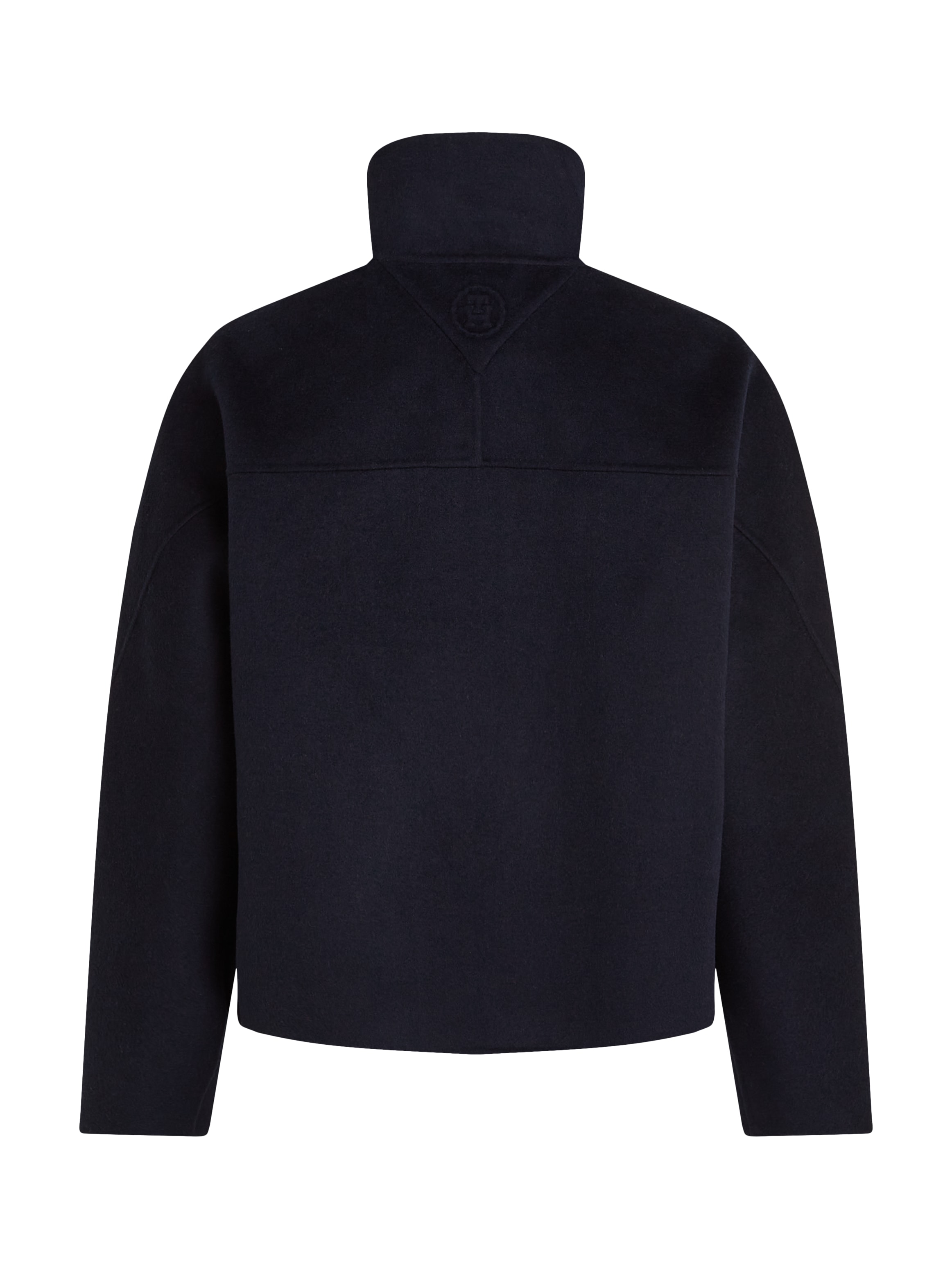 Tommy Hilfiger Outdoorjacke »DF WOOL BLEND FUNNEL JACKET«, mit hochschließendem Kragen