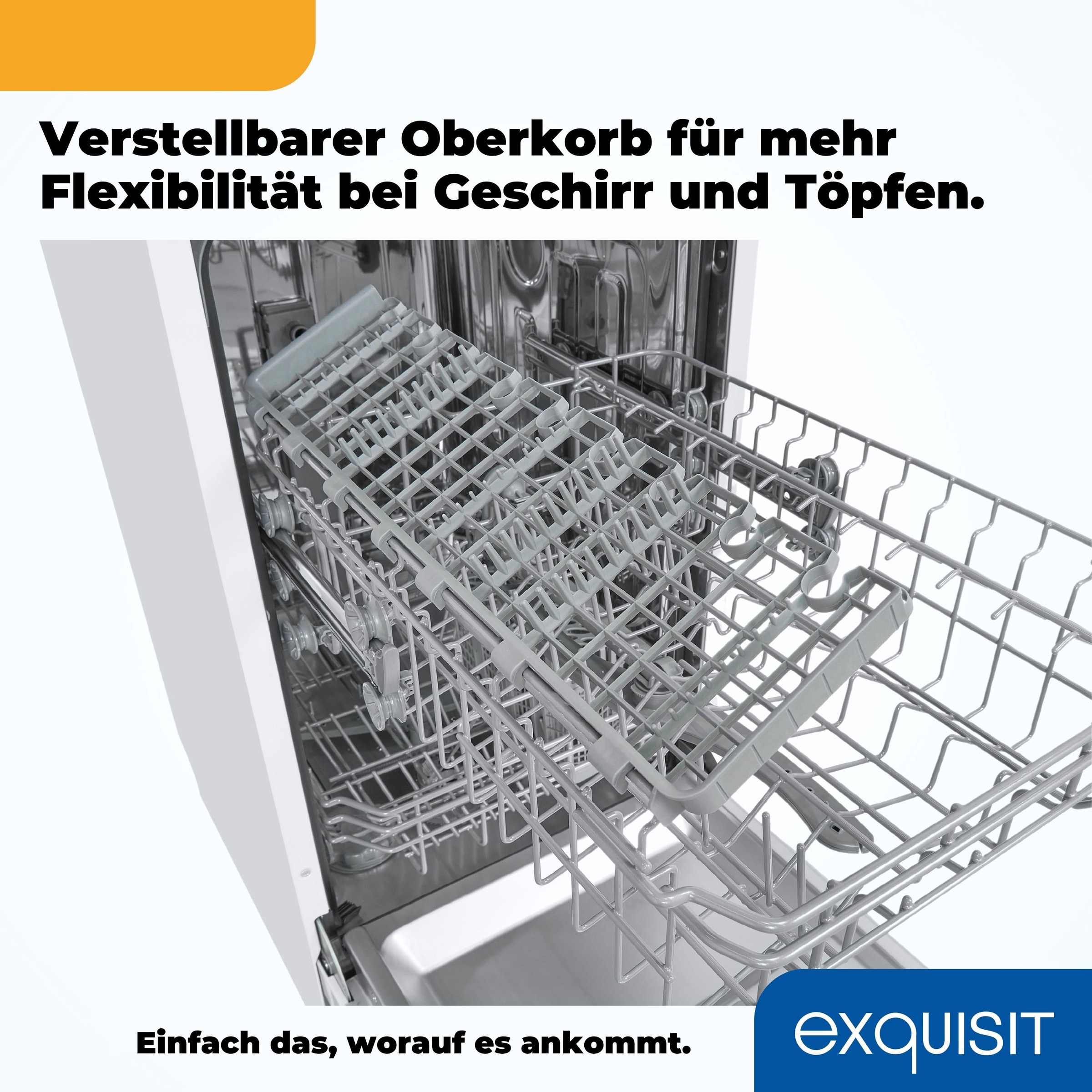 exquisit Standgeschirrspüler »GSP9109-030E weiss«, 9 Maßgedecke