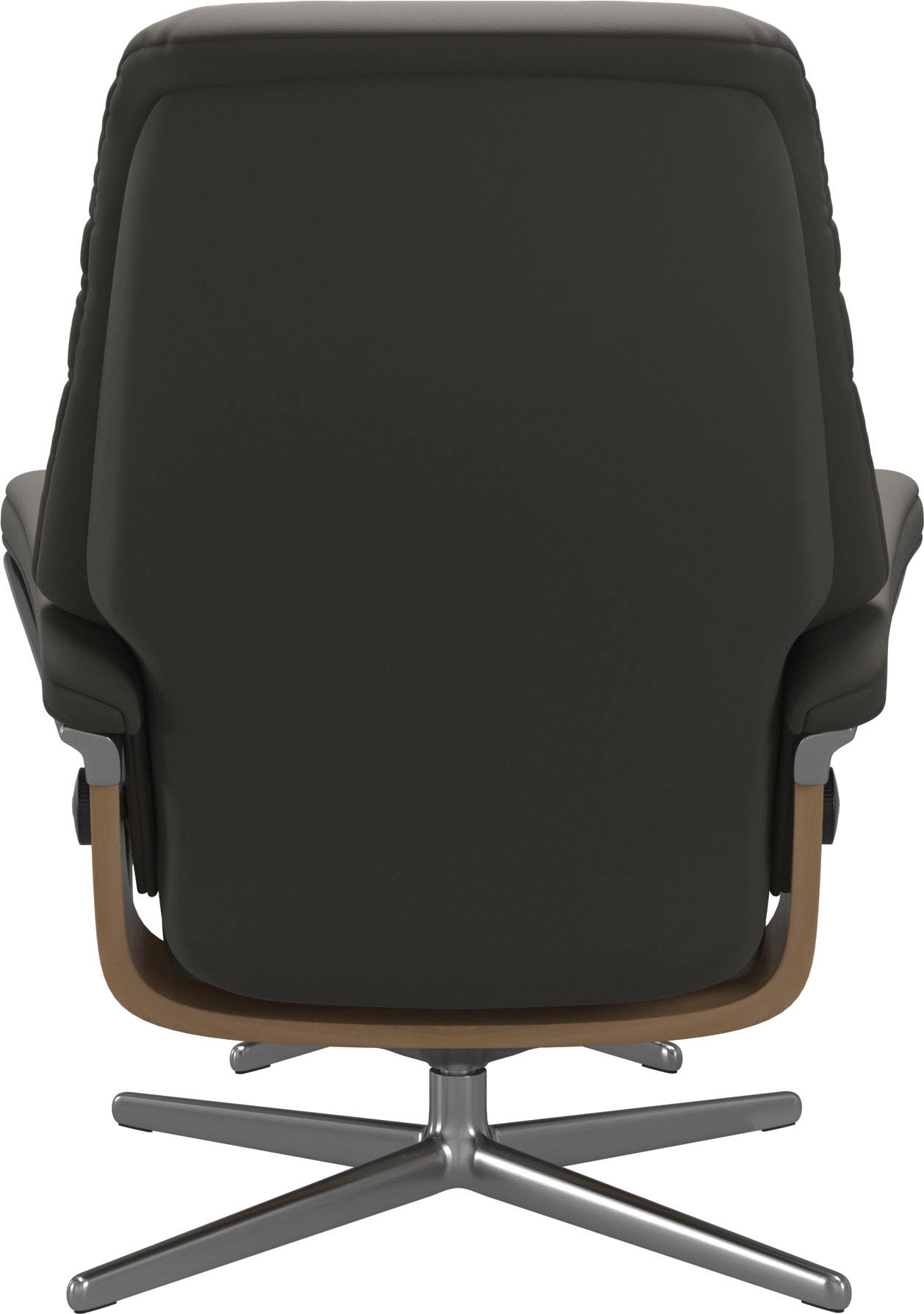Stressless® Relaxsessel »Sunrise«, (Set, Relaxsessel mit Hocker), mit Hocker, mit Cross Base, Größe S, M & L, Holzakzent Eiche