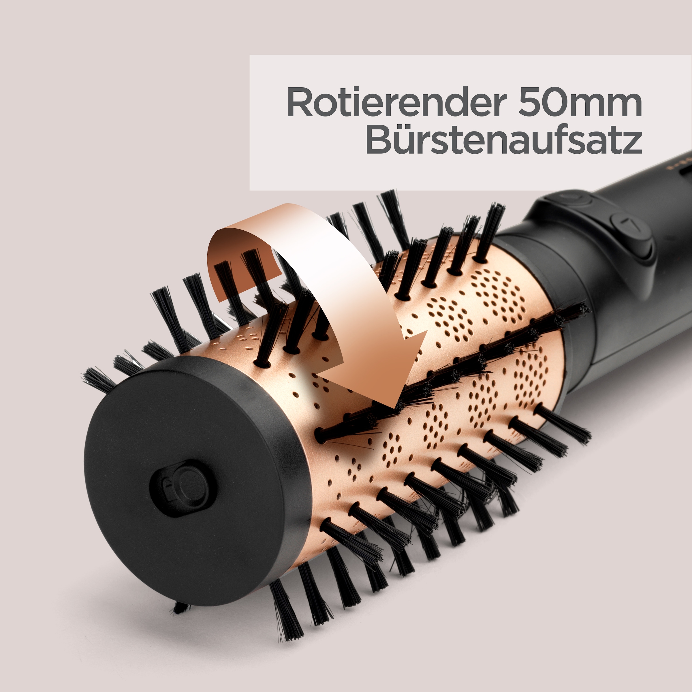 BaByliss Warmluftbürste »Big Hair Luxe Warmluftbürste mit 4 Aufsätzen, AS970E« 4 Aufsätze 650W Rundbürstenföhn, Rotierend, Ionen-Technologie, 4 Aufsätze