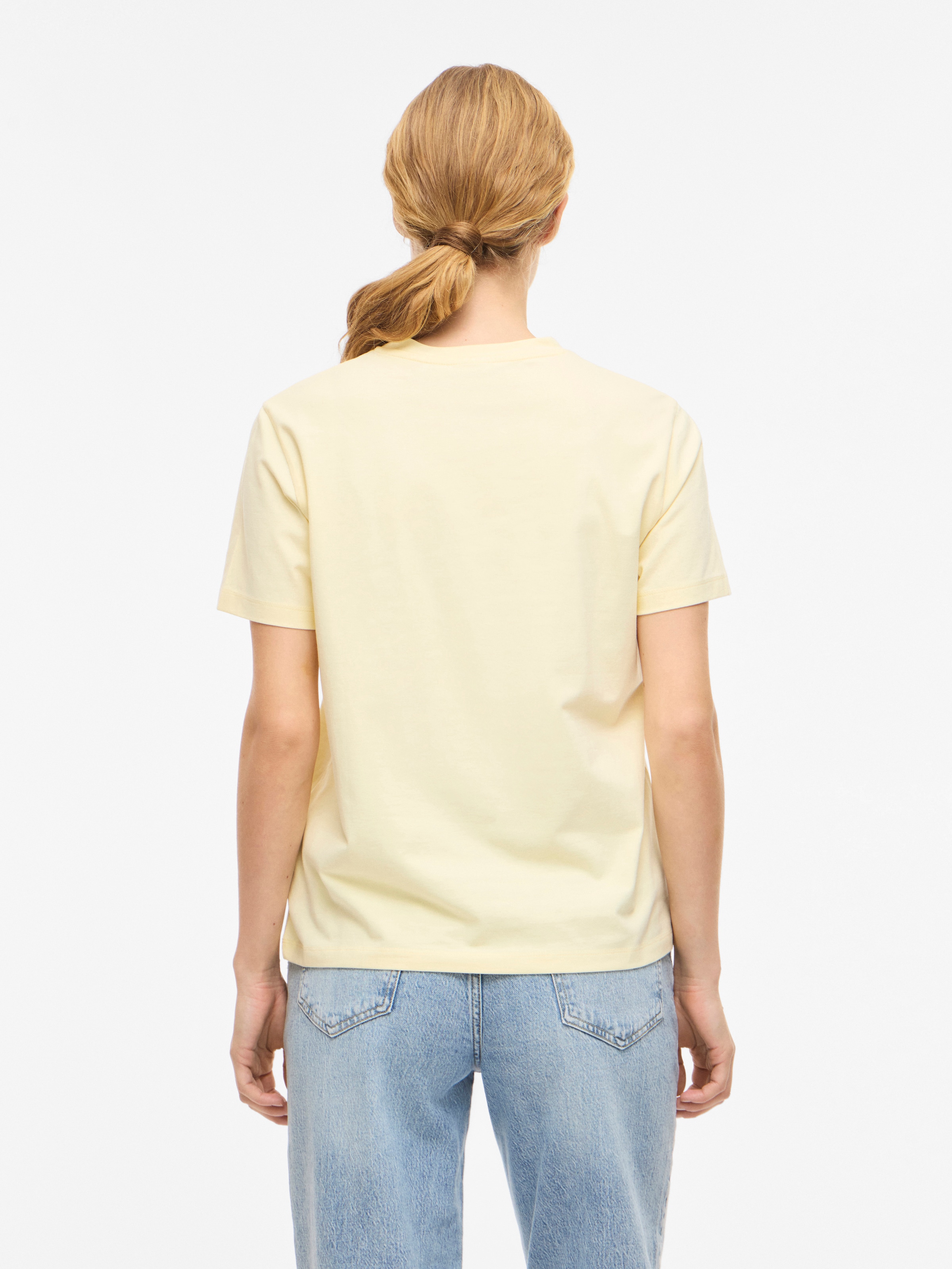 Vila Kurzarmshirt »VINORA S/S T-SHIRT - NOOS« Baumwollmischung, regular fit