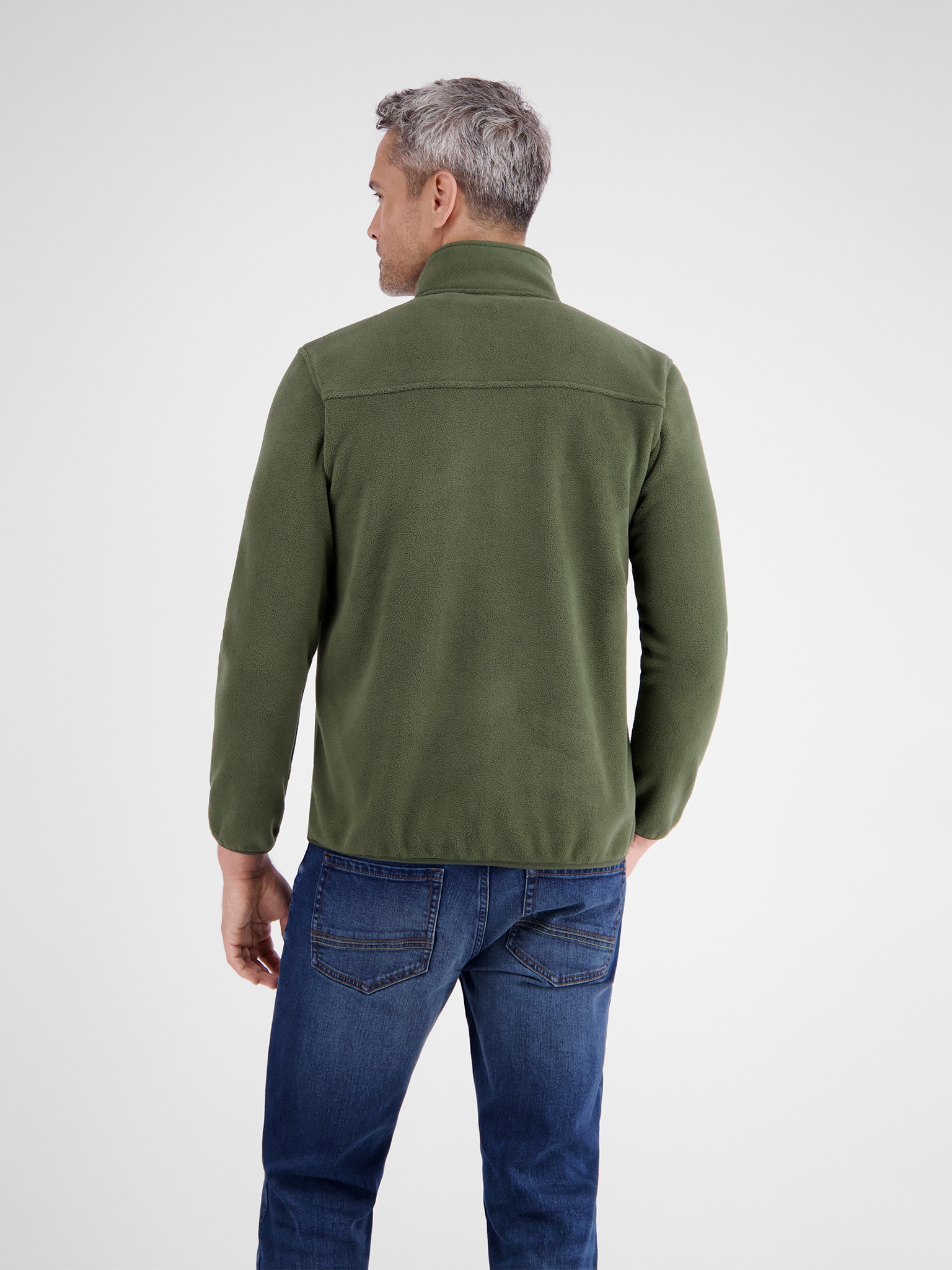 LERROS Sweatjacke Polarfleece-Jacke mit Reißverschluss