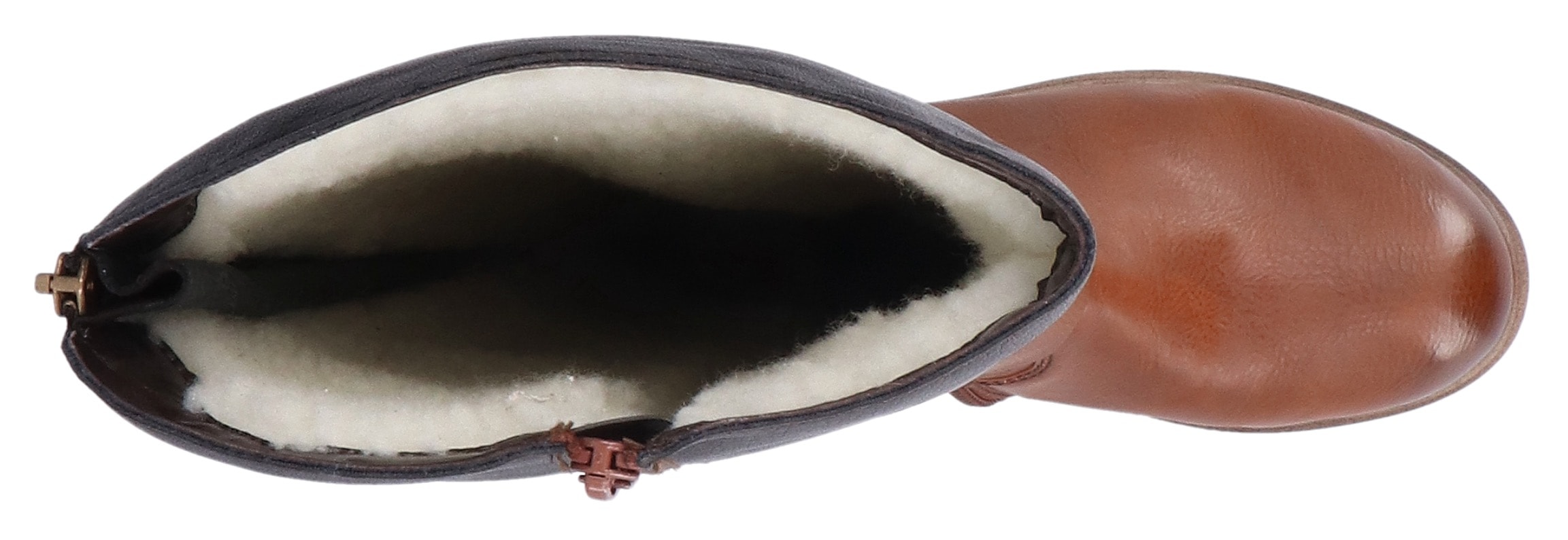 Rieker Winterstiefel, Langschaftstiefel, TEX-Membran, Blockabsatz, Innenreißverschluss