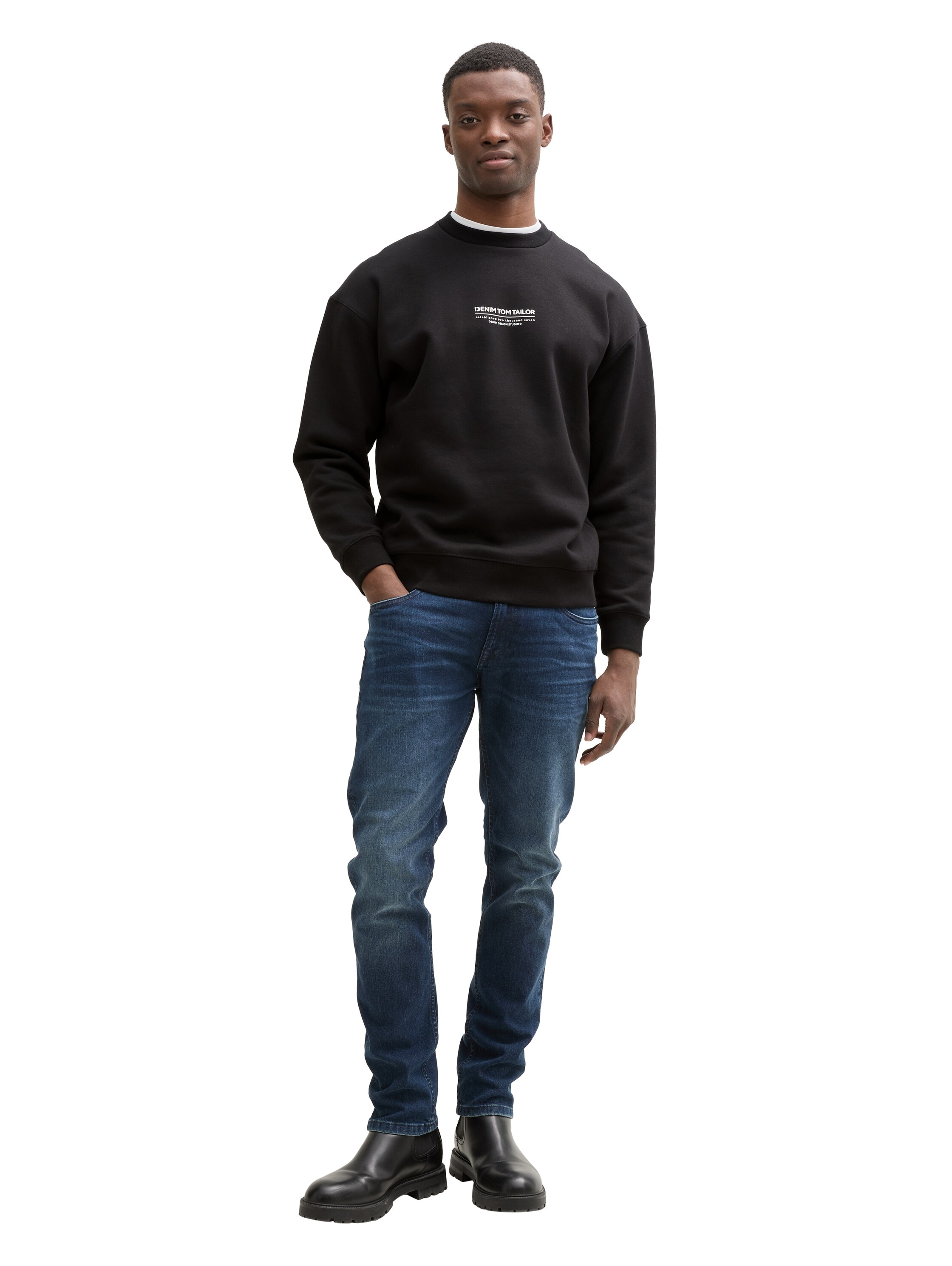 TOM TAILOR Denim Sweatshirt, mit Logo Print