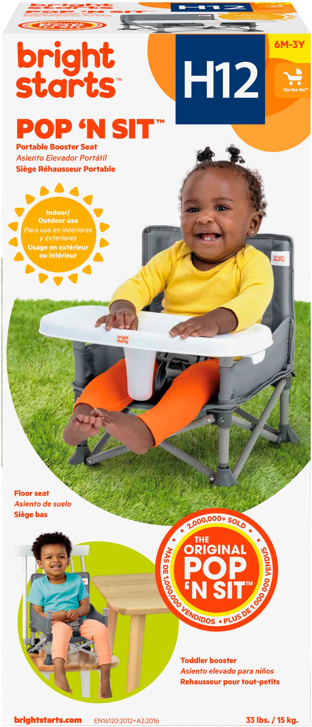 Bright Starts Tischsitz »Pop ‘N Sit™ Portable Booster Seat«