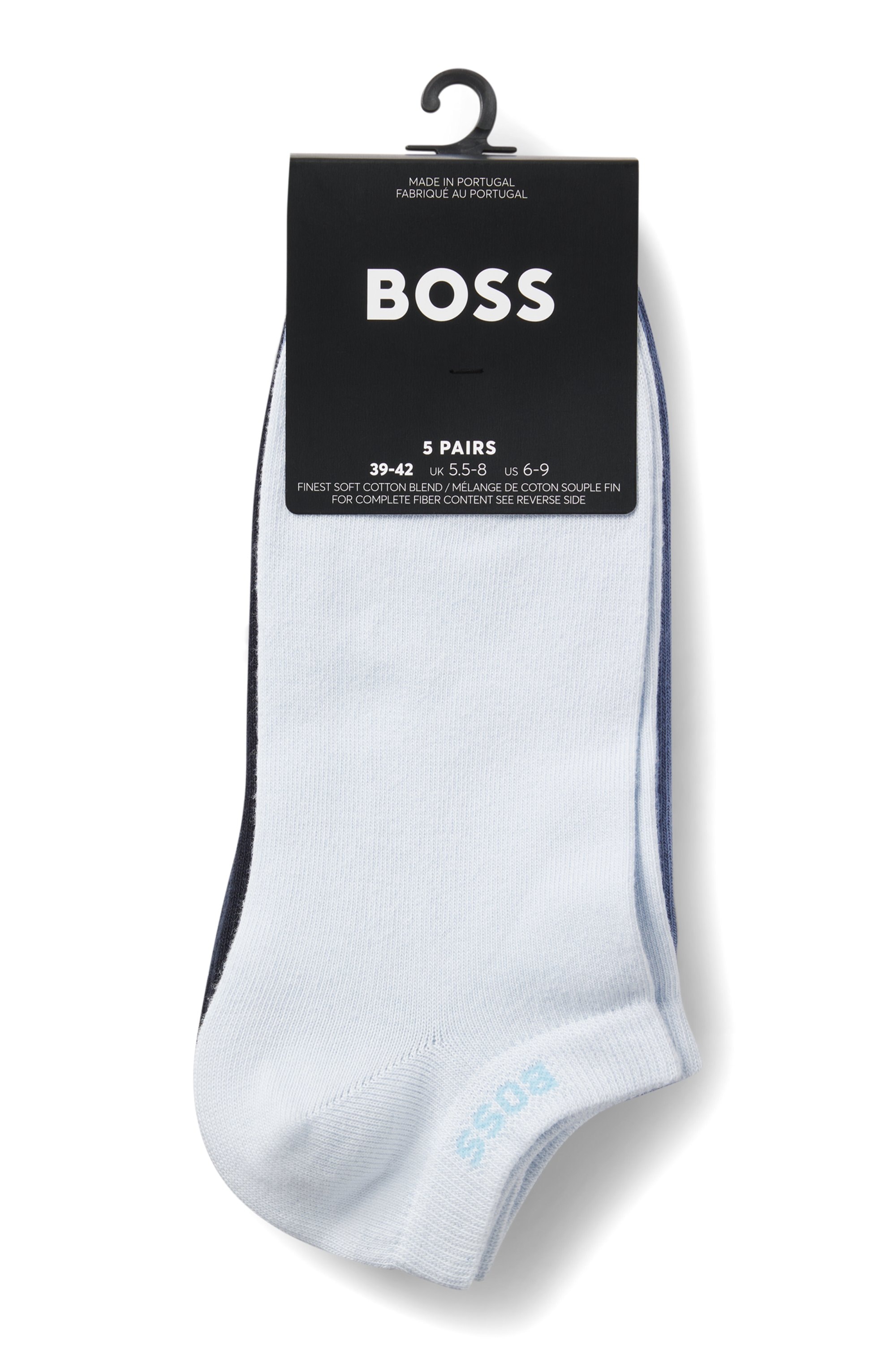 BOSS Sneakersocken »5P AS Uni CC« Packung, 5 Paar tlg. mit BOSS Label