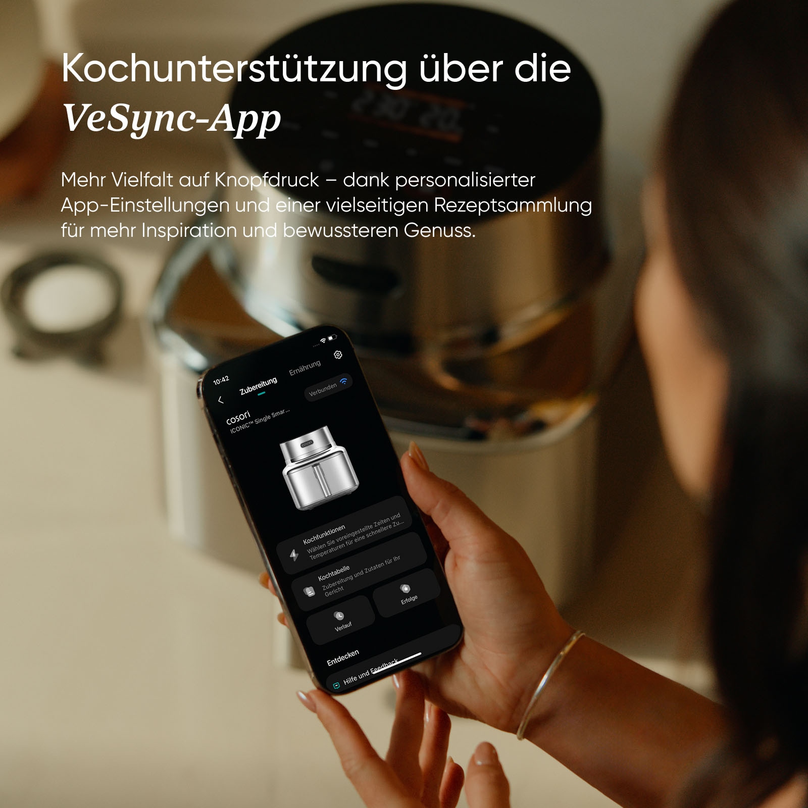 Cosori Heißluftfritteuse »CAF-SE601S-CEU« 1725 W