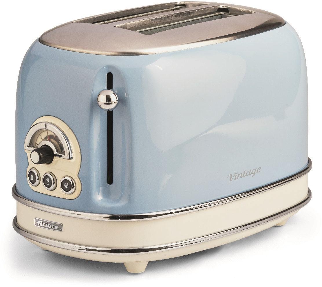 Ariete Toaster »Vintage«, 2 kurze Schlitze, für 2 Scheiben, 815 W, blau