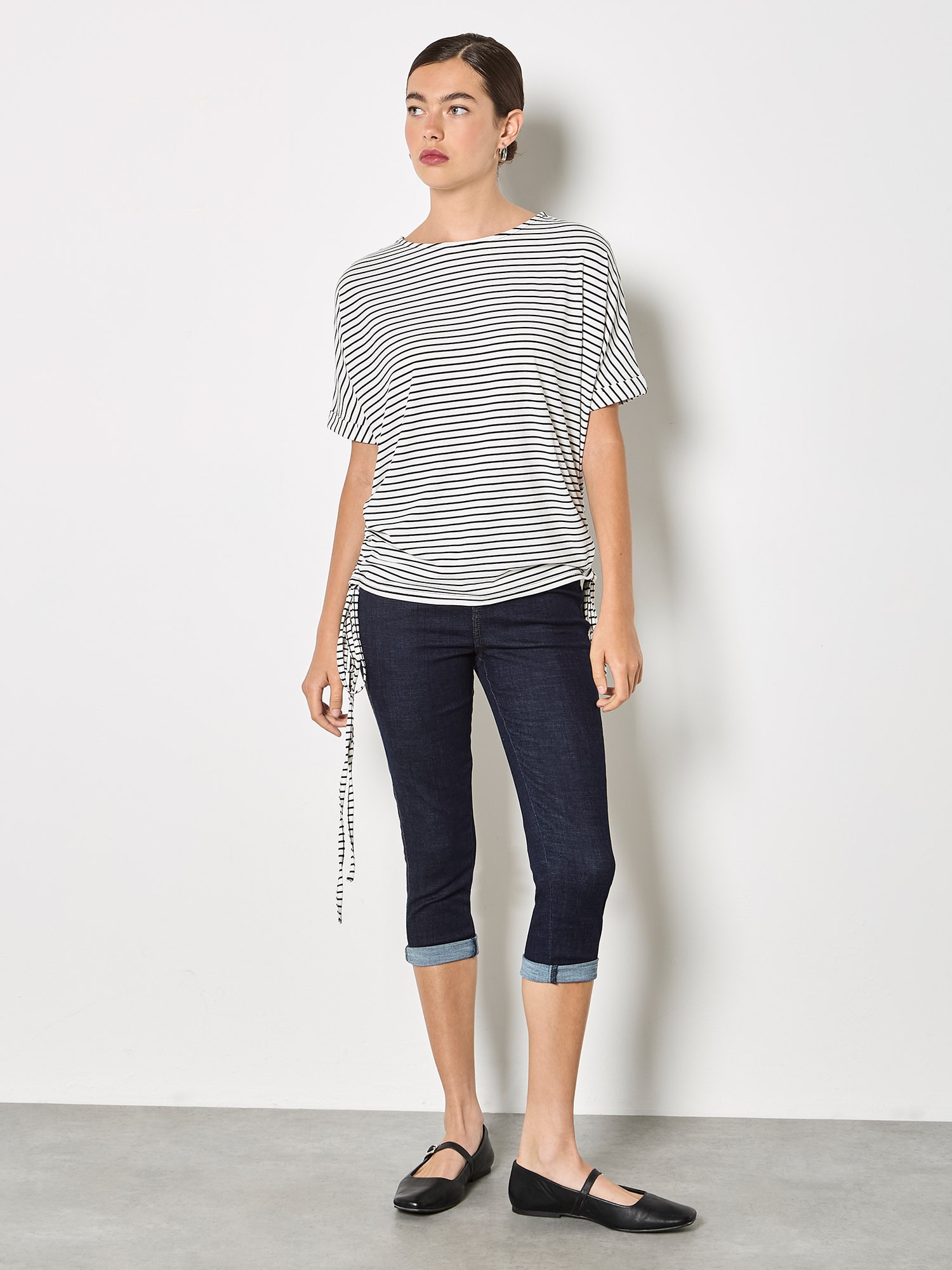 Apricot Shirttop »Top« Gemustert