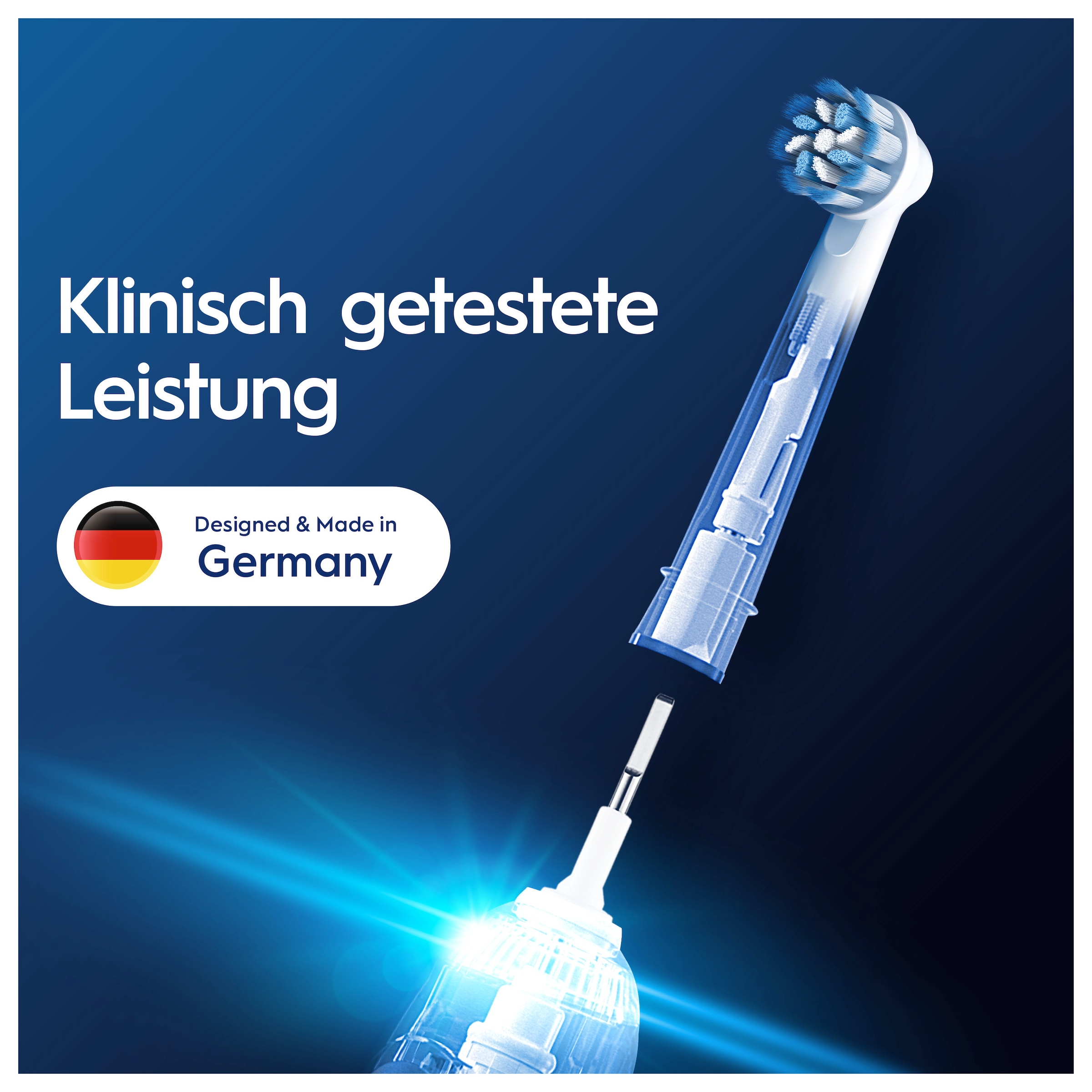 Oral-B Aufsteckbürsten »Pro Sensitive Clean« Sanfte Zahnreinigung, innovative X-förmige Borsten