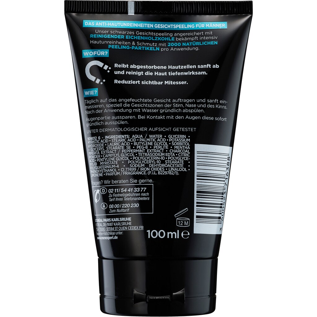 L'ORÉAL PARIS MEN EXPERT Gesichtspeeling »Pure Charcoal«