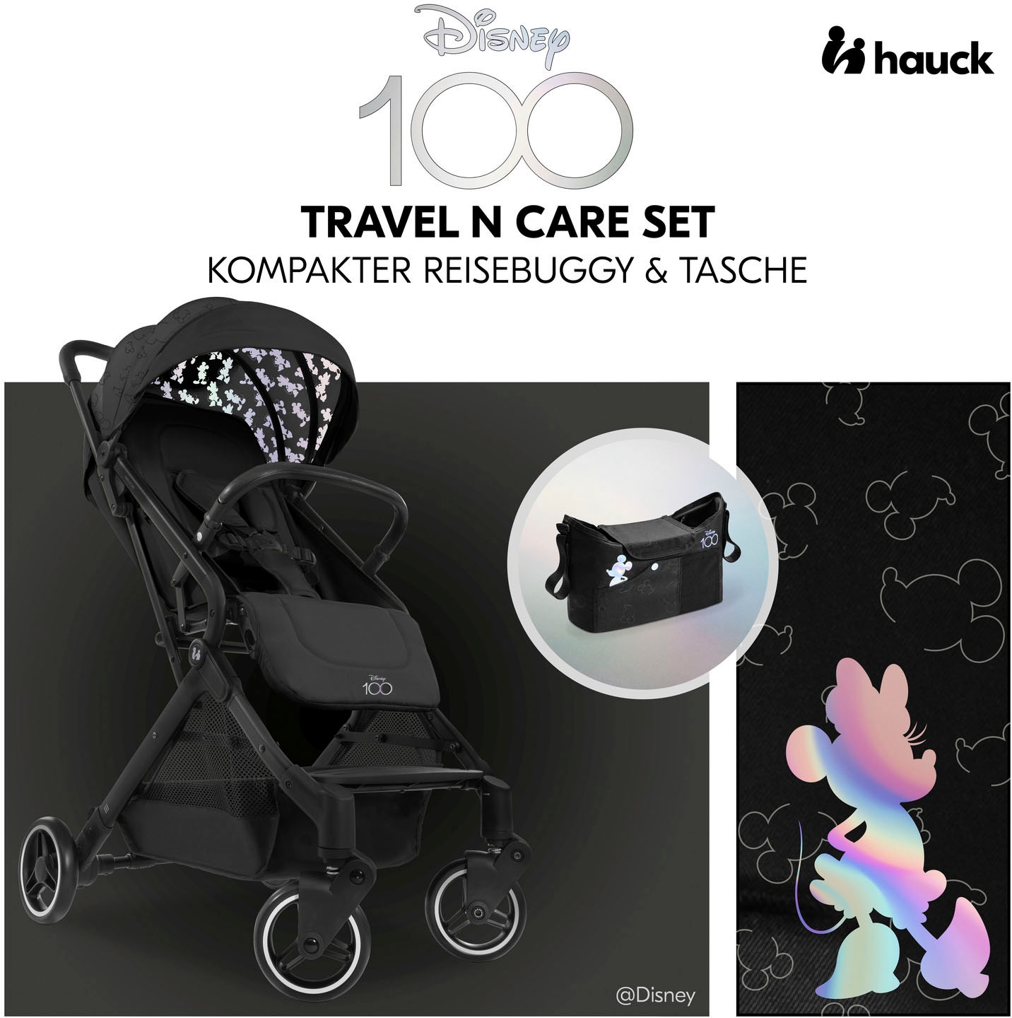Hauck Kinder-Buggy »Travel N Care Disney 100«, 22 kg, inklusive Kinderwagenorganizer