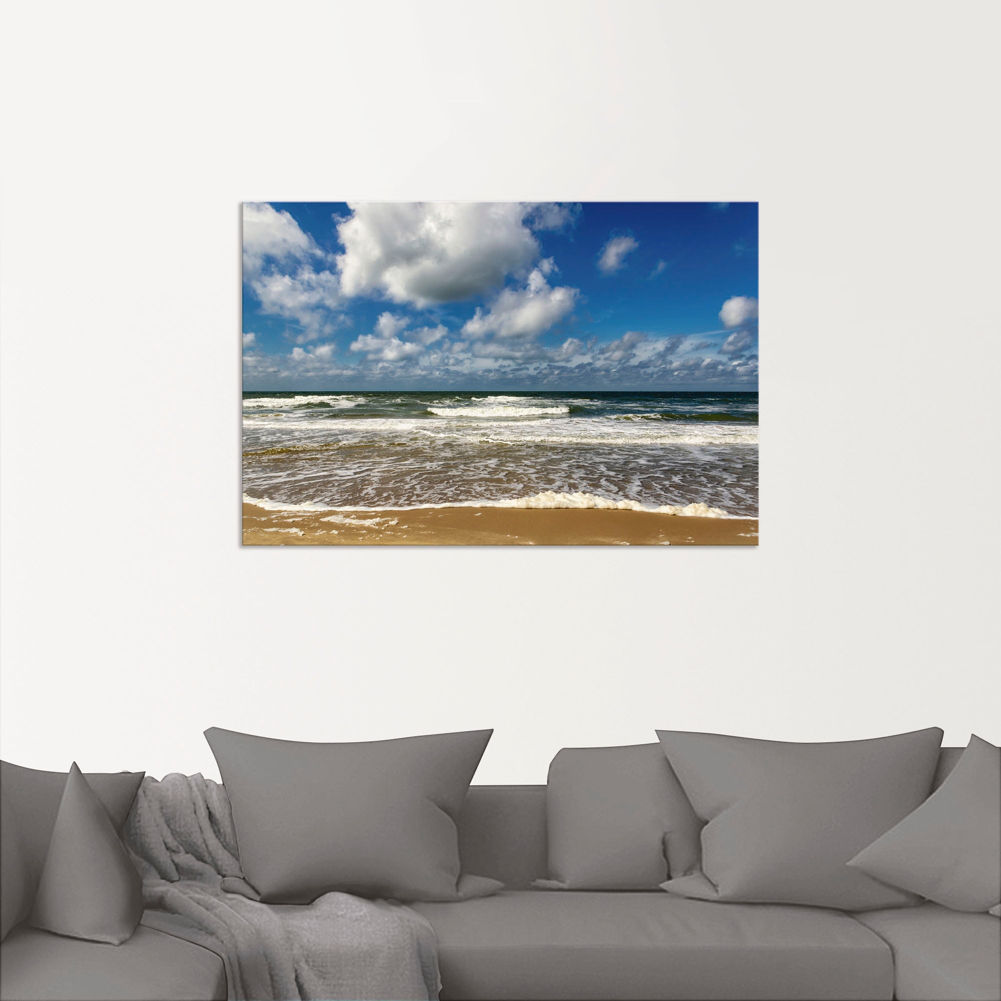 Artland Wandbild »Meeresblick Strand Paal«, Strandbilder, (1 St.), als Alubild, Outdoorbild, Poster, Wandaufkleber in verschied. Größen
