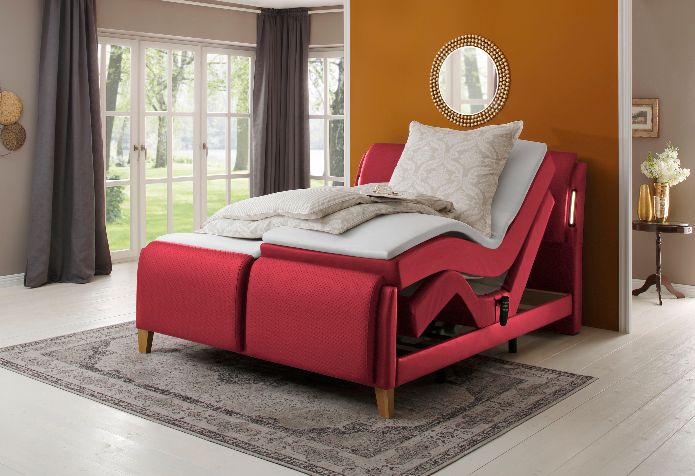 Home affaire Boxspringbett »Messina2«, Liegekomfort elektrisch Verstellbar
