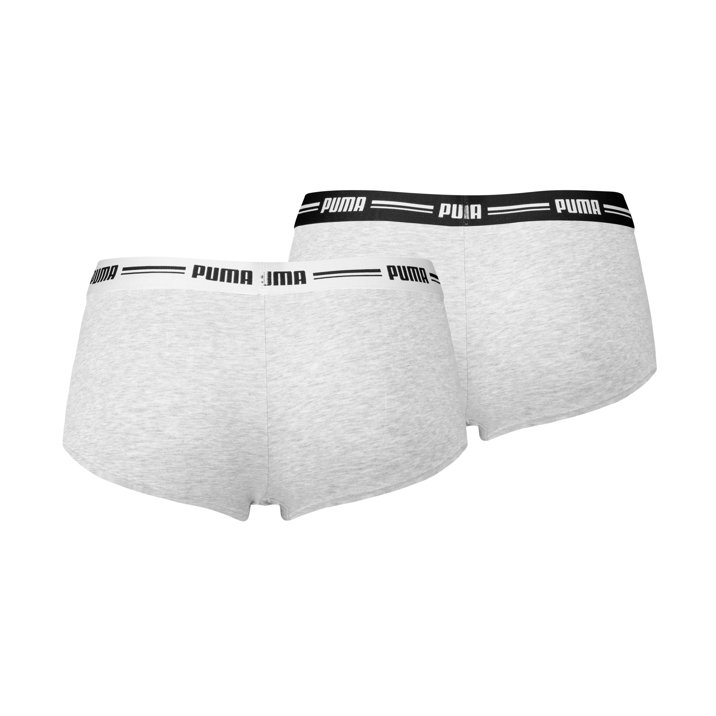PUMA Panty »PUMA WOMEN MINI SHORT 2P«, (2er Pack), schmaler Logo-Gummibund