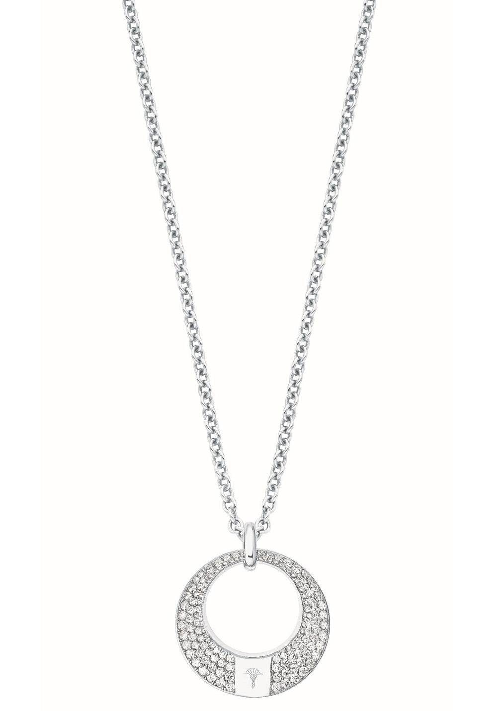JOOP! Kette mit Anhänger »Kornblume, 2026875«, mit Zirkonia (synth.)