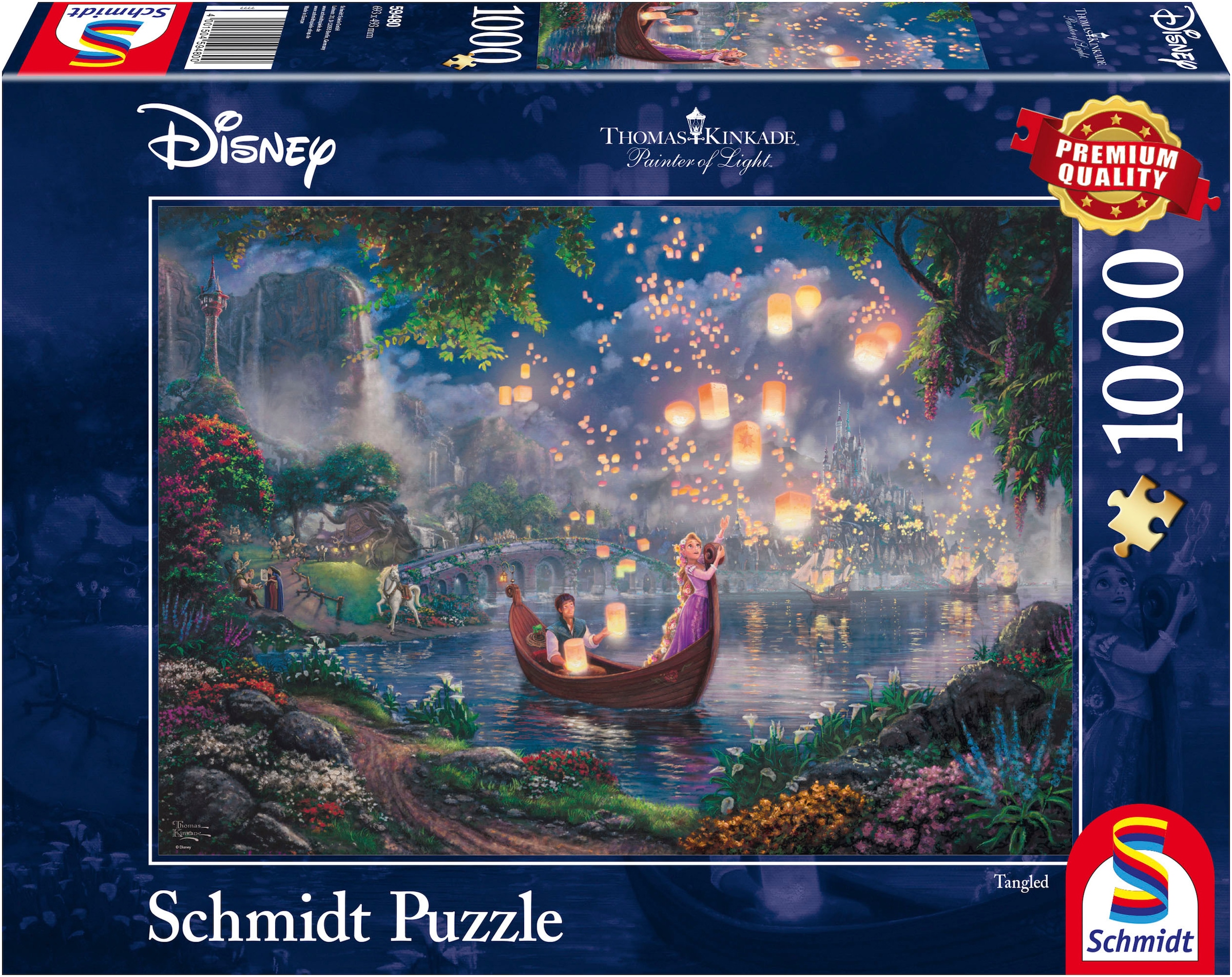 Puzzle »Disney, Rapunzel von Thomas Kinkade«, (1000 tlg.)