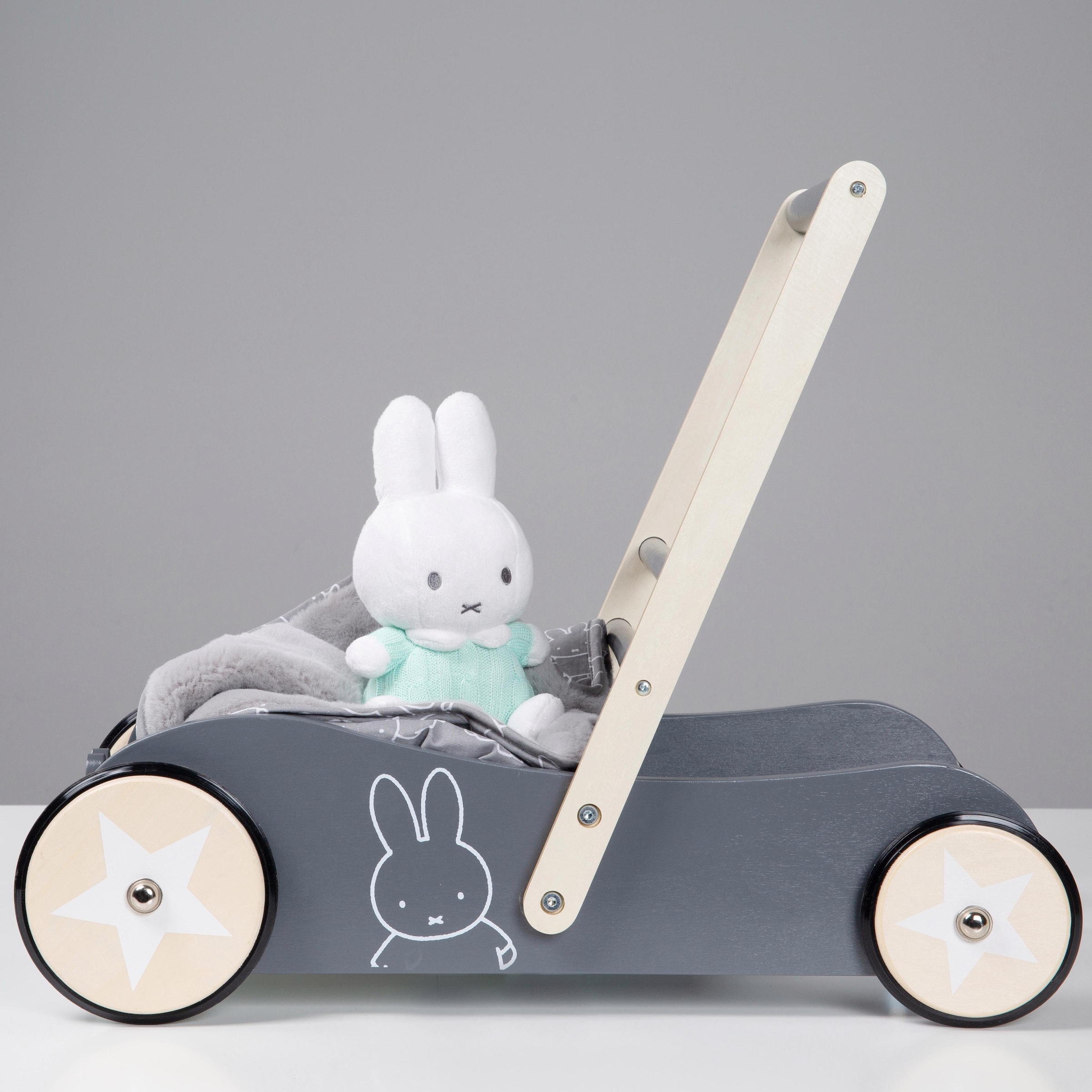 roba® Lauflernwagen »Holzspielzeug, miffy®«, mit bei Bremse