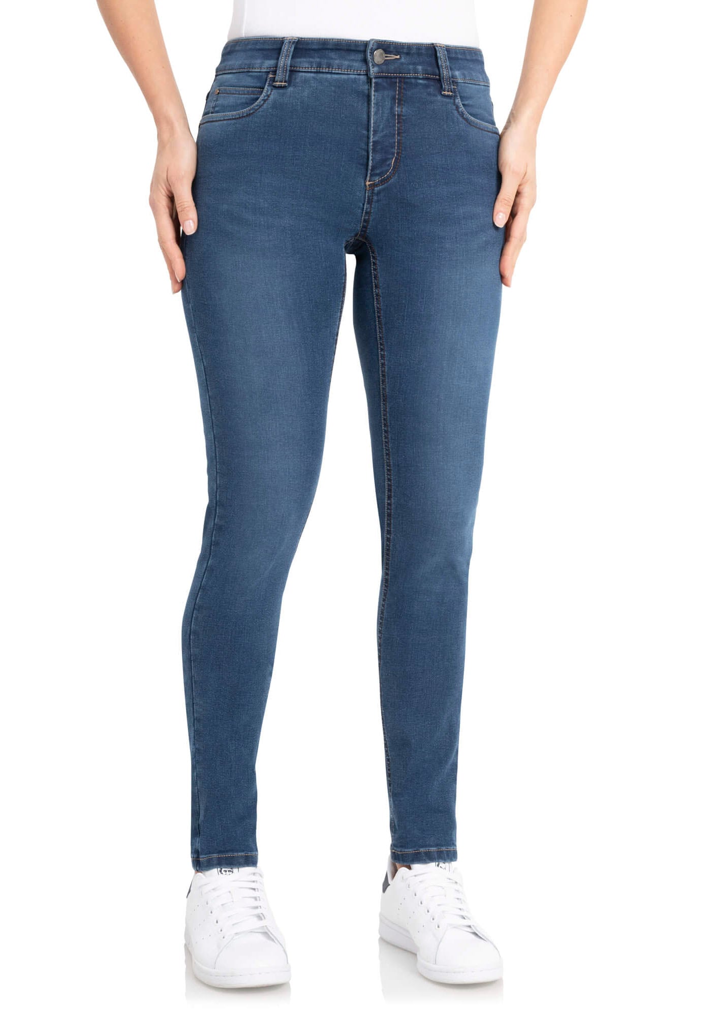 wonderjeans Skinny-fit-Jeans »Skinny-WS76-80«, Schmaler Skinny-Fit in  hochelastischer Qualität bei ♕