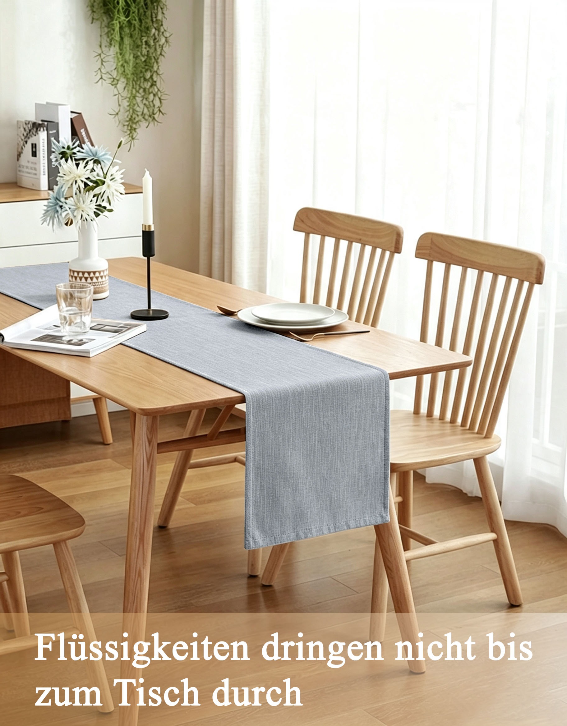 OTTO home Tischläufer "Ozzie" Formstabil & pflegeleicht, gewebtes Design, uni, Dekoration, Esszimmer