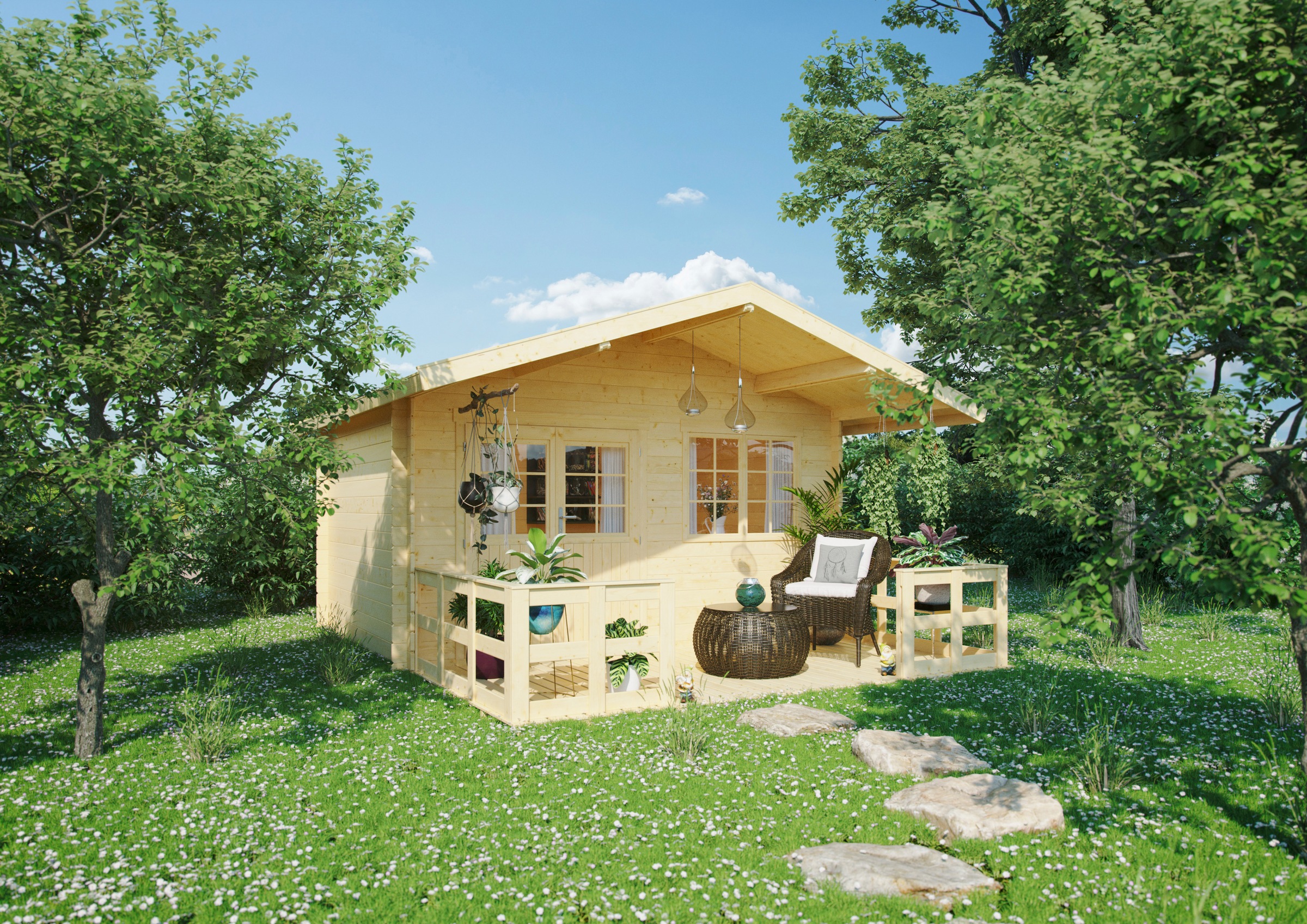 Kiehn-Holz Gartenhaus »Gipsberg 1«, (Set)