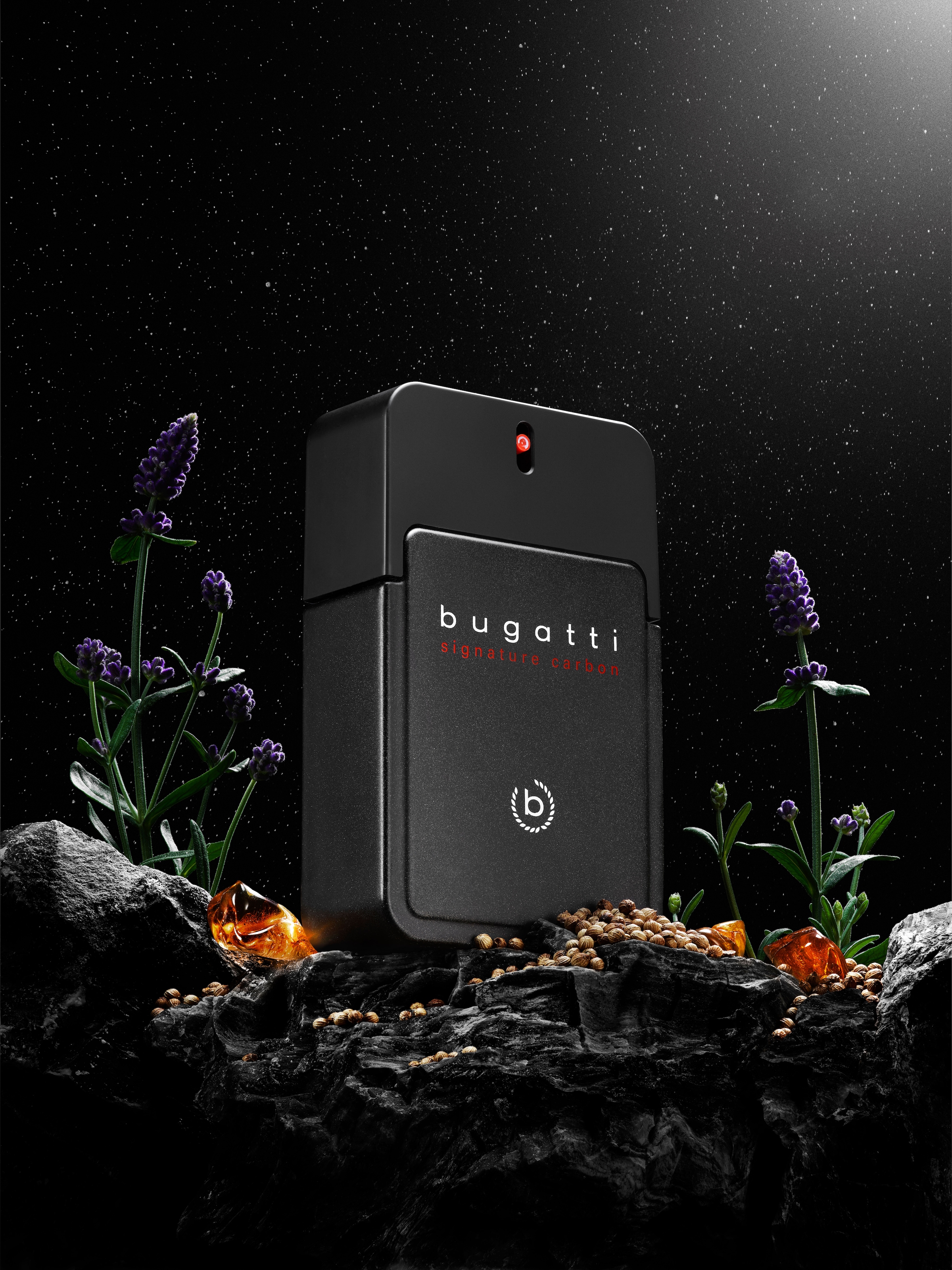 bugatti Eau de Toilette »bugatti signature carbon for him EdT 100ml« mit stilvollem Logo-Emblem