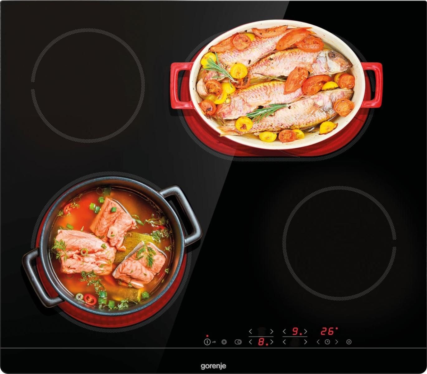 GORENJE Backofen-Set »BOS6737E13BGOT«, mit 1-fach-Teleskopauszug, Aqua Clean, (Set), Pizzafunktion mit 300 °C – perfekt für Pizza, Focaccia und mehr!