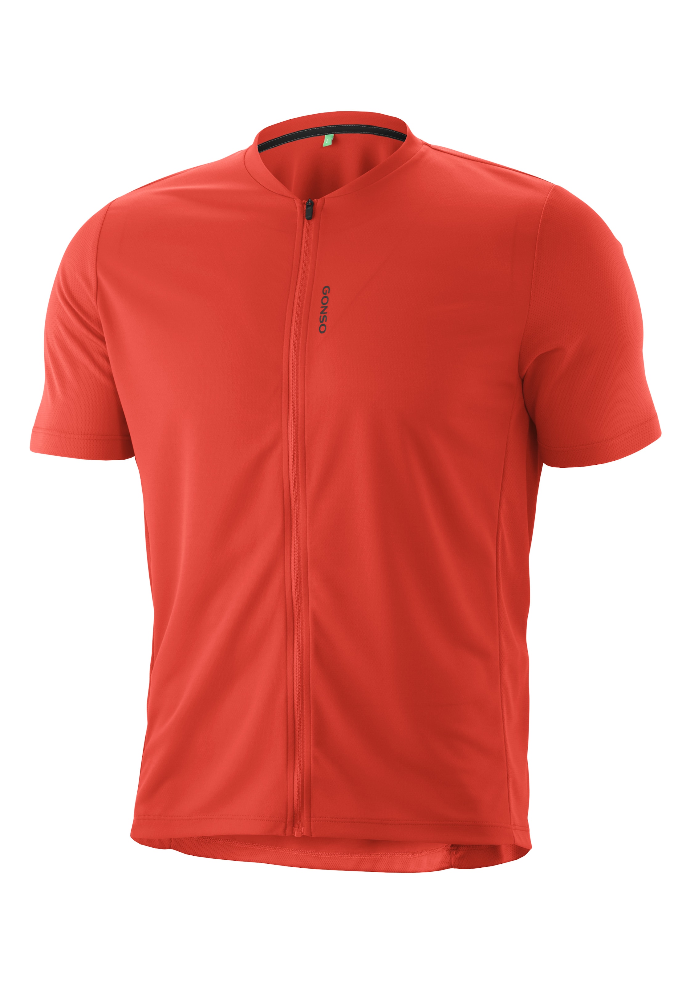 Gonso Radtrikot »SITIVO Jersey Green M« Herren Fahrradtrikot kurzarm, Half-Zip Trikot mit Rückentasche