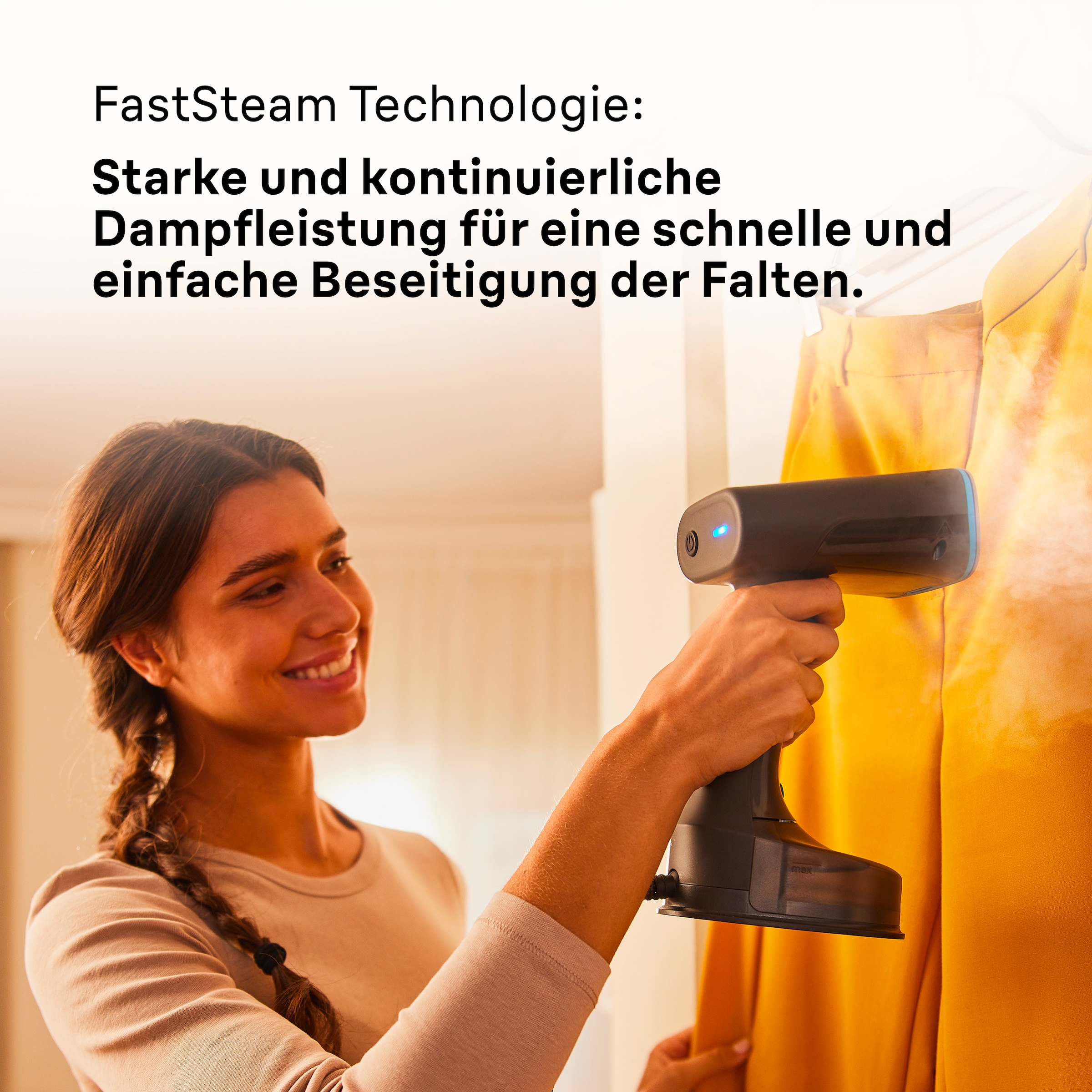 Braun Dampfglätter »Braun QuickStyle 5 GS 5031«, 1200 W, Schwarz/Blau