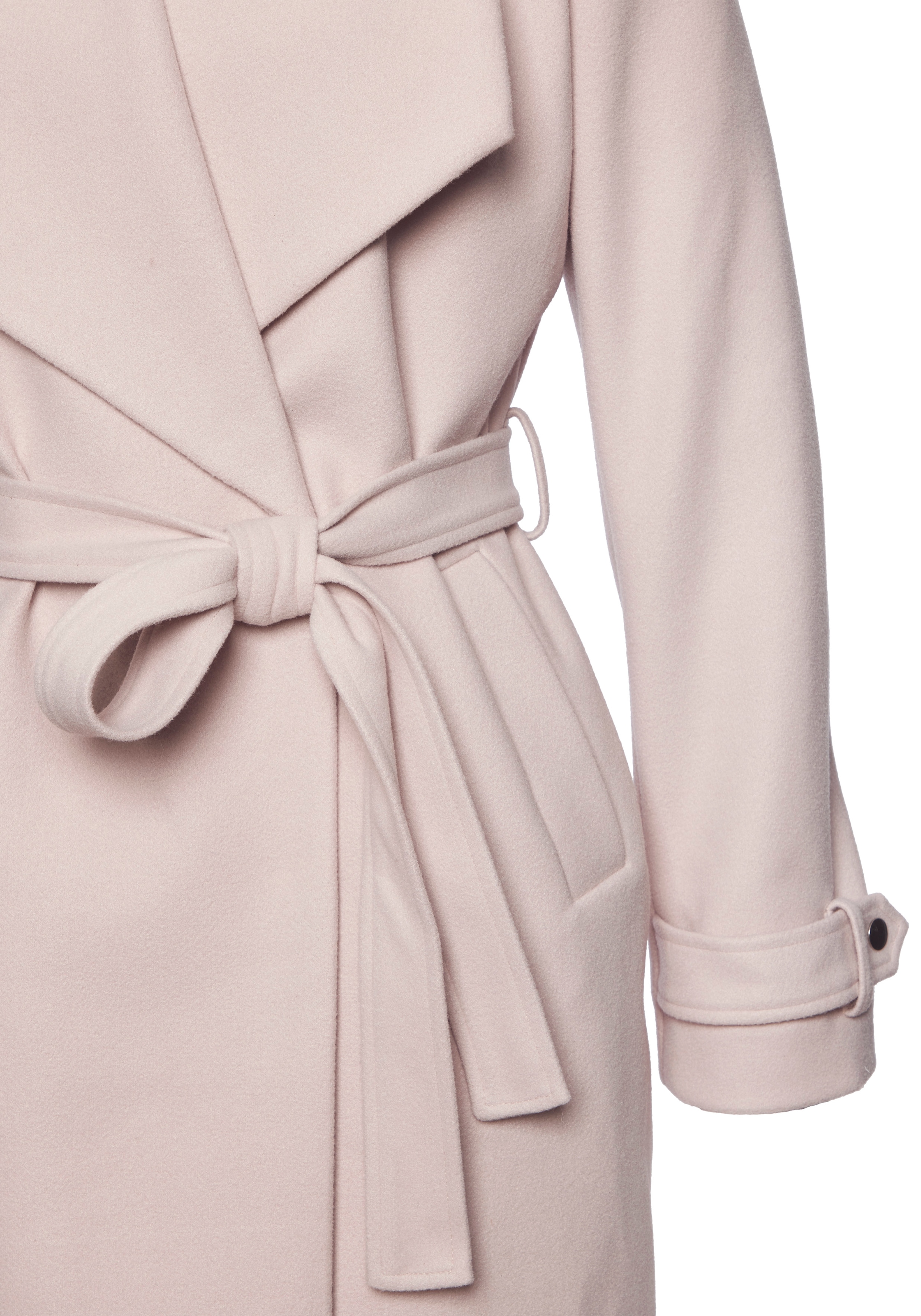 LASCANA Langmantel mit Bindegürtel und Taschen, eleganter Damenmantel