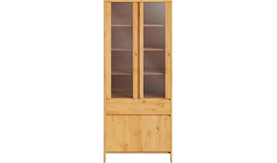 Home affaire Vitrine »Liva«, Höhe 192 cm, Massivholz, 4 Türen und 1 Schublade kaufen