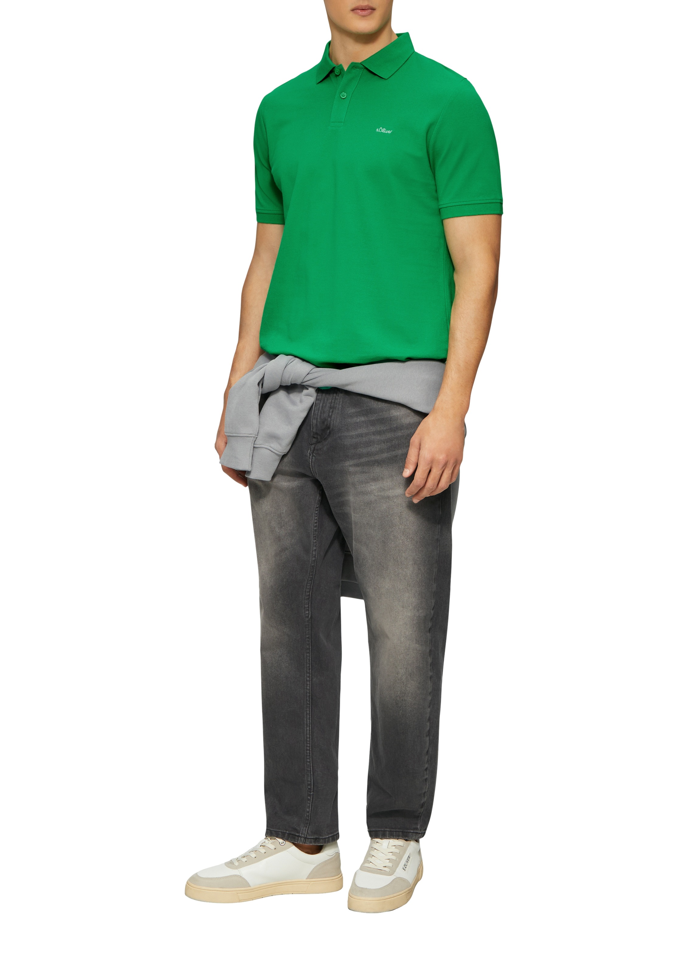 s.Oliver Poloshirt, mit Logostickerei