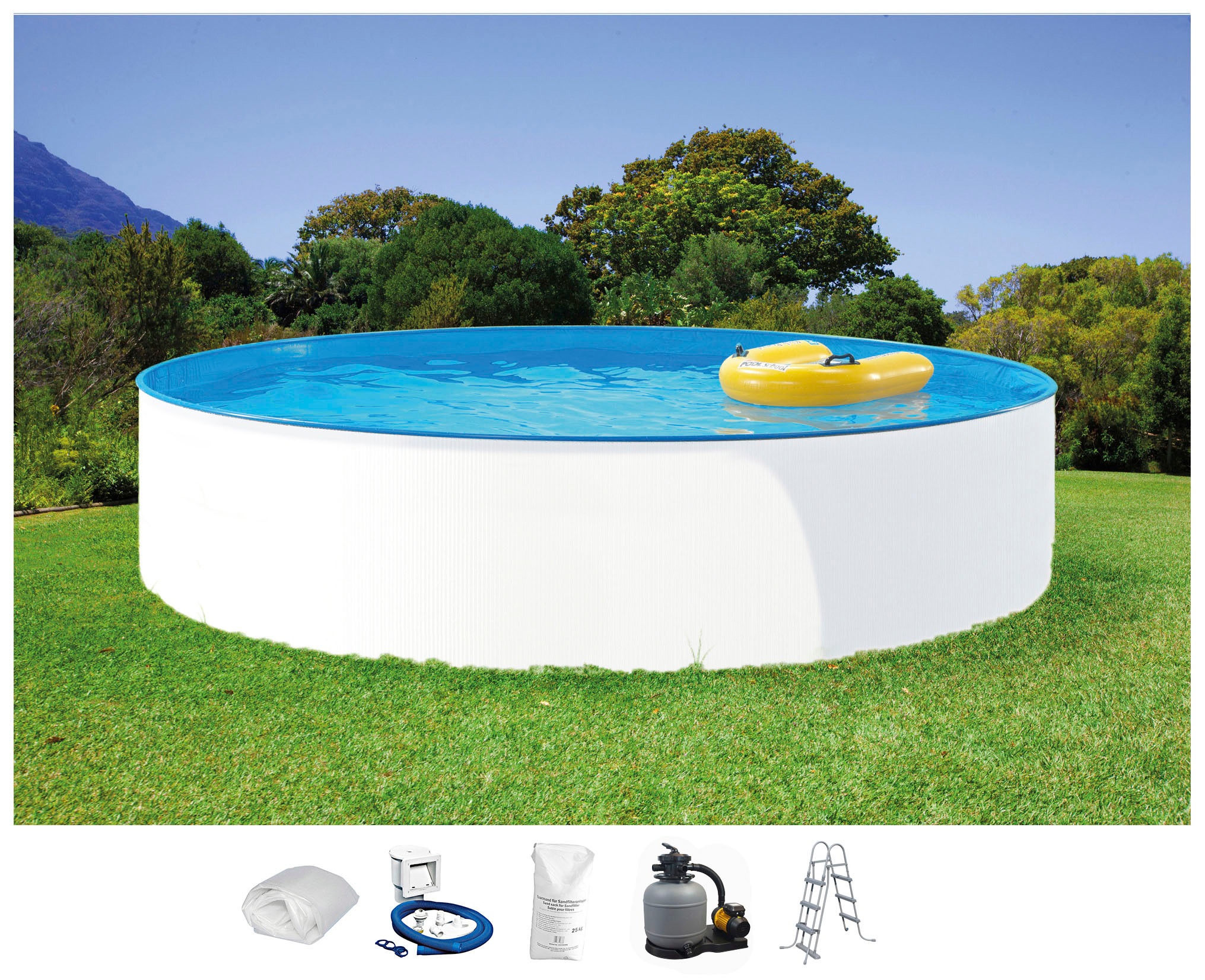 Clear Pool Rundpool "MIAMI" 6-tlg. in versch. Größen