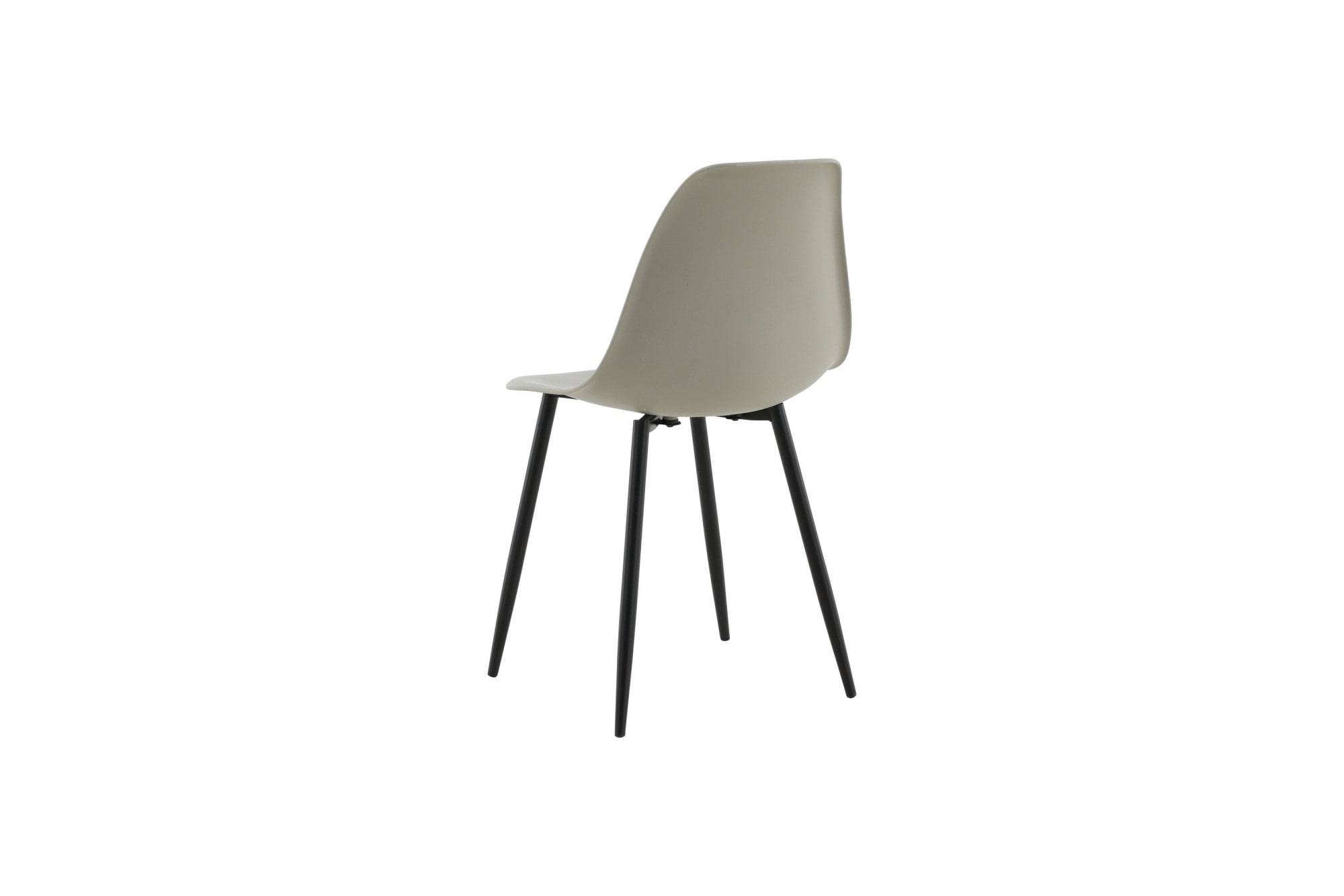 Venture Home Esszimmerstuhl »Polar Plastic, 2er-Set Esszimmerstühle in Schwarz, pflegeleicht« () 2 Stk.Polsterstuhl, Hartschalen-Sitz, Metallbeine, geschwungen, modern