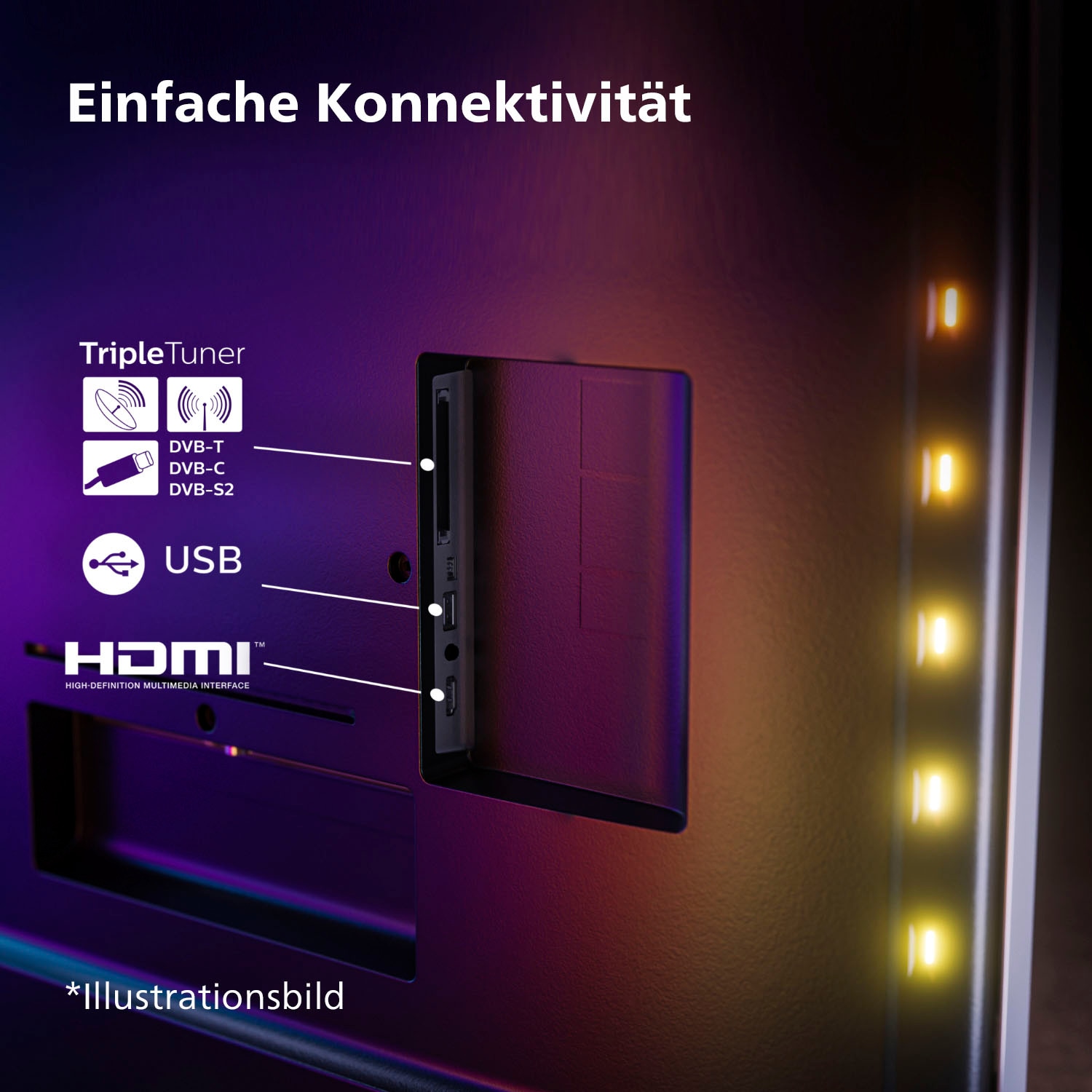 Philips LED-Fernseher »43PUS8349/12«, 4K Ultra HD, Smart-TV, WLAN, Dolby Atmos Sound, Ambilight (3-seitig)